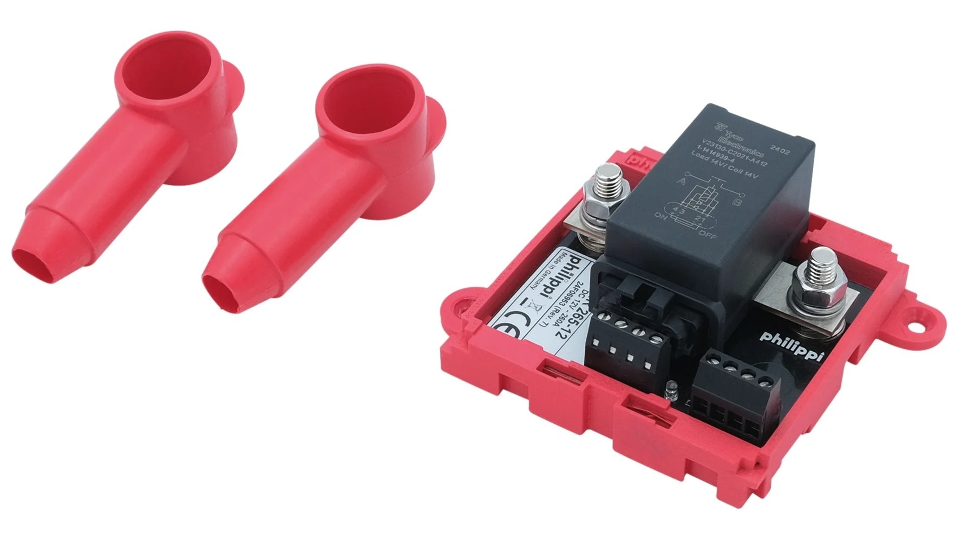 Coupe-batterie électrique / protection contre la décharge profonde 12 V, 124 x 95 x 50 mm, 260 A, télécommandable