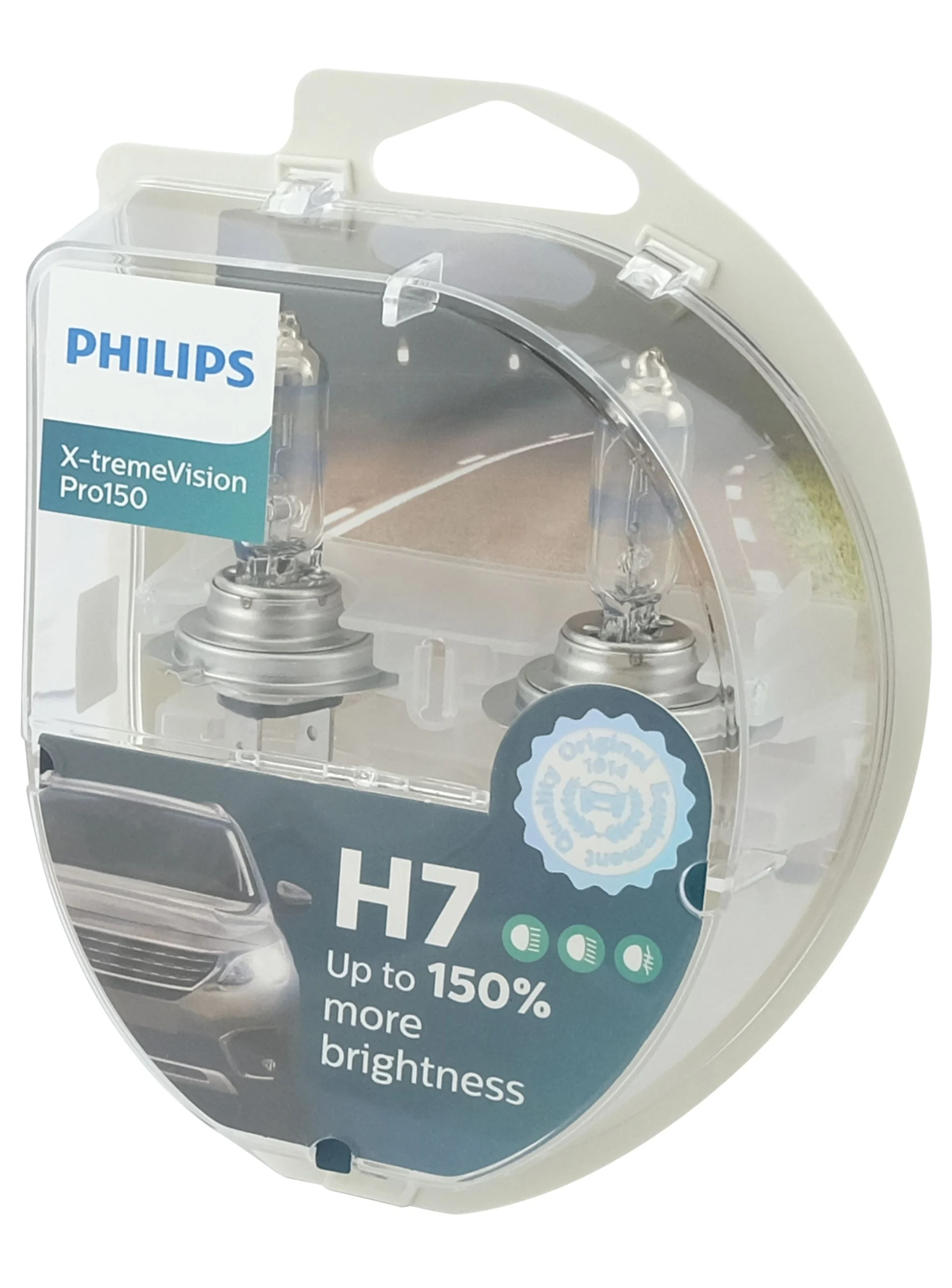 2 ampoules Philips H7 12 V 55 W XtremeVision Pro150 12 V 55 W +150 %