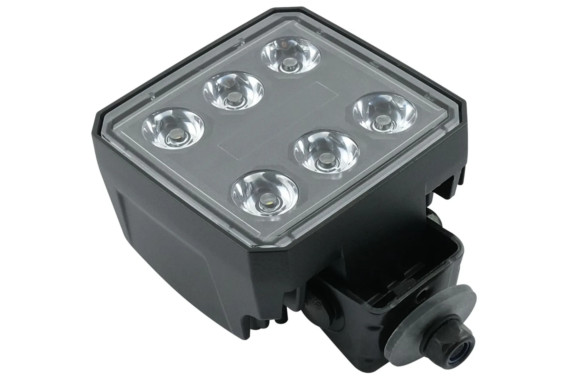 Grands projecteurs de travail LED 12/24 V (allemand) 110 x 110 mm, 4 800 lumens, IP69K, faisceau large