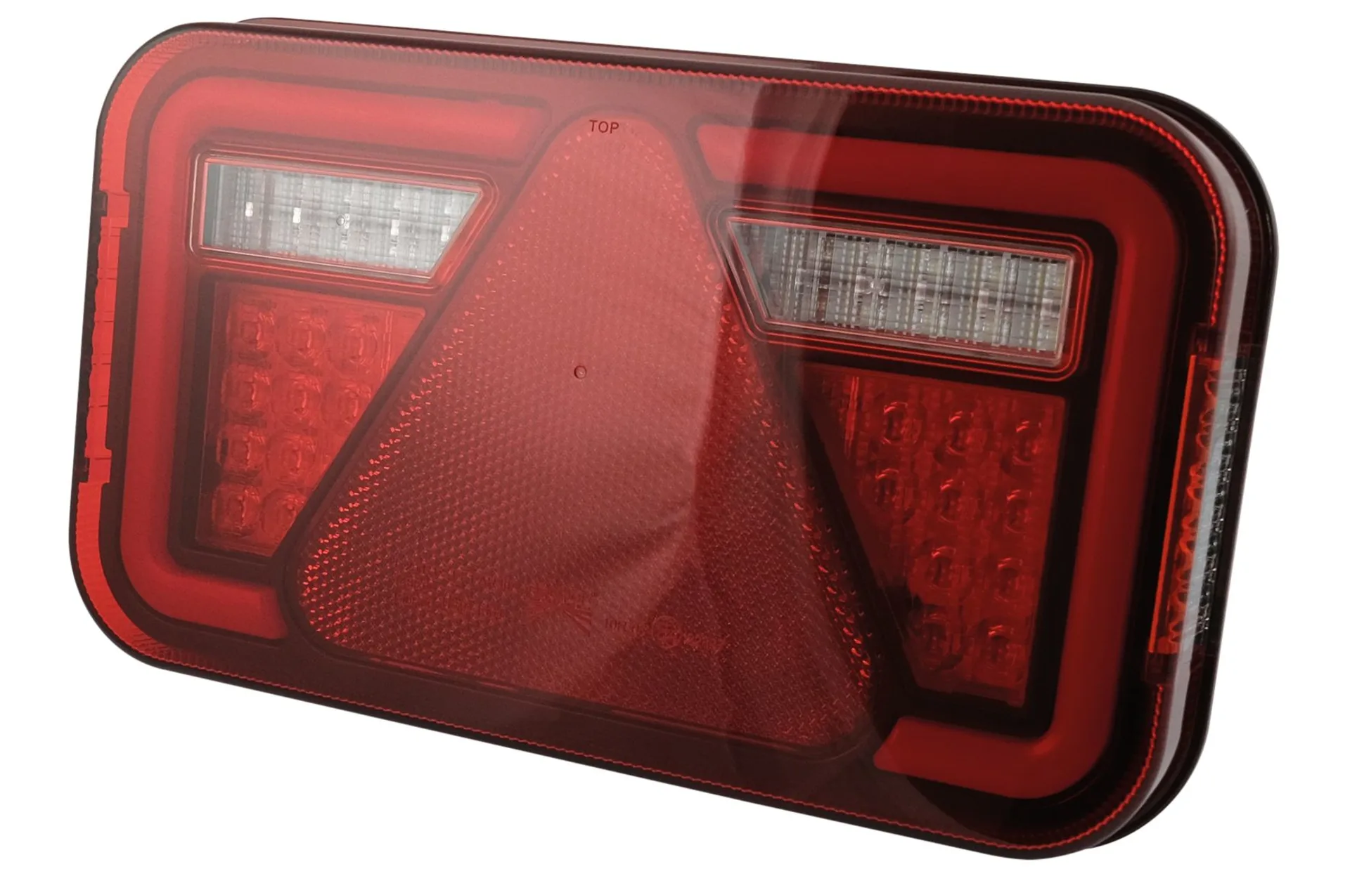 Aspöck - LED-Schlussl. MultiLED IV 12/24 V links 241 x 141 x 51 mm, 8-Pol Bajonett, NSL, RFL, KZL