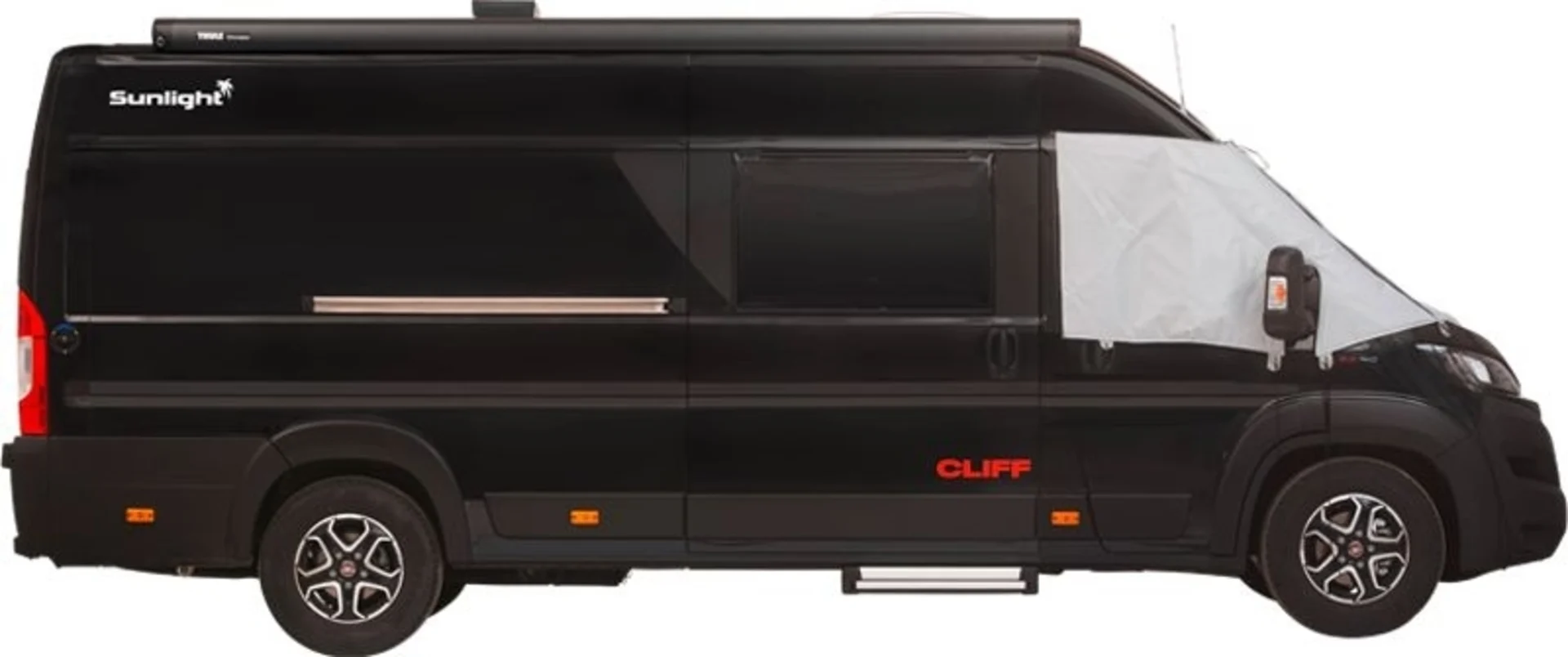 Tapis thermiques pour fenêtres Hindermann, partie supérieure LUX-2 avec traverse, Hymer Classe B SL à partir de 2018, n° 7342-2410