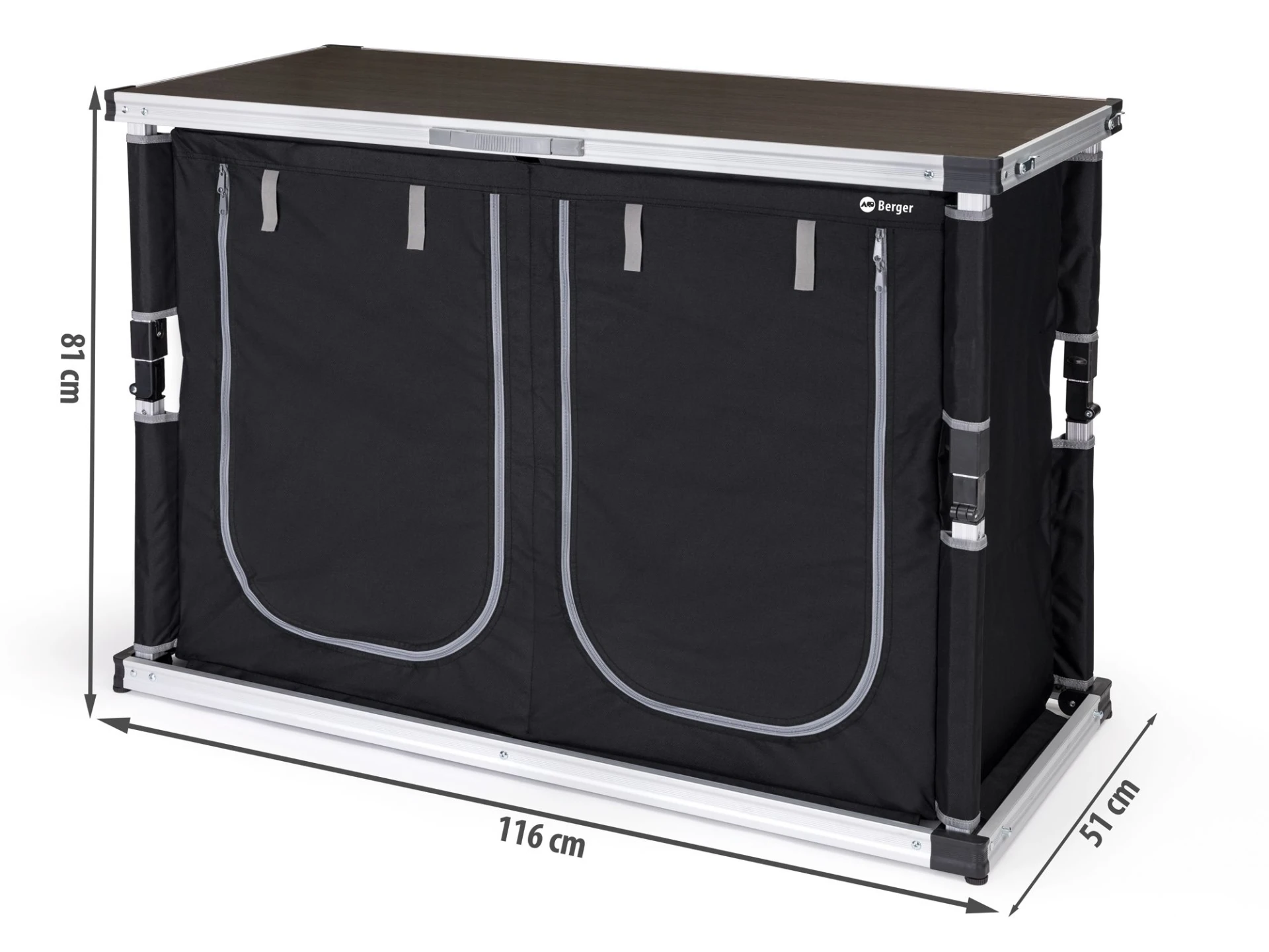 Berger Tampere Kofferbox / Campingschrank faltbar L