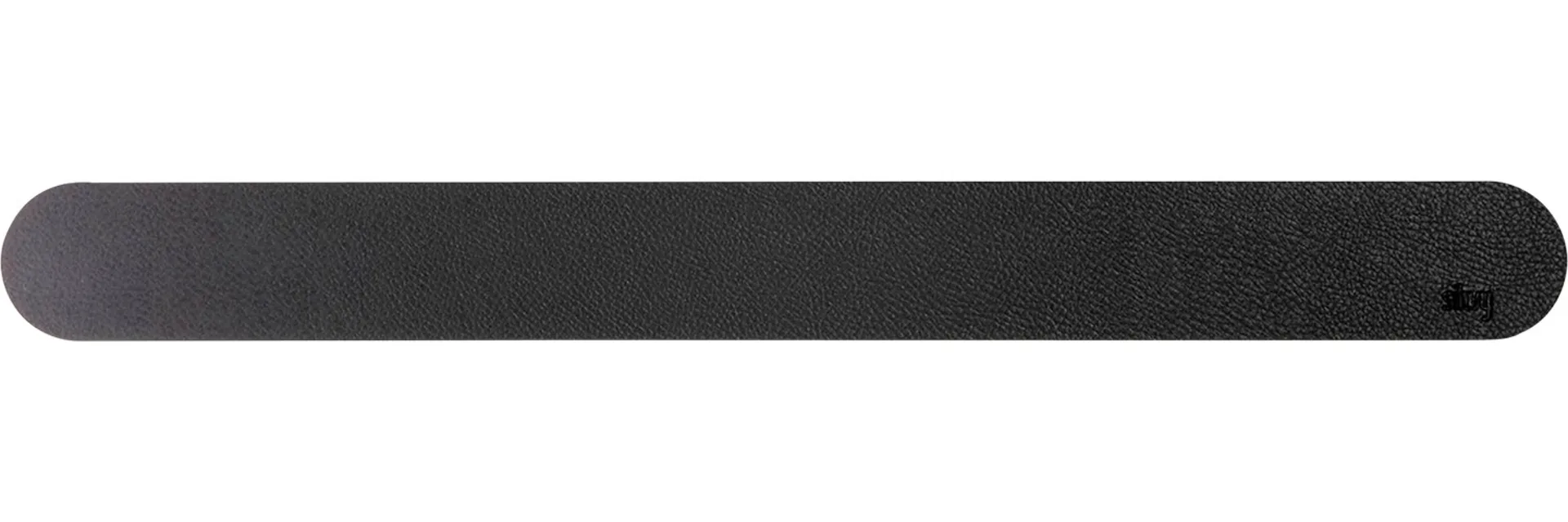 silwy® Magnet Metall Leiste mit Ledercoating 50 cm schwarz