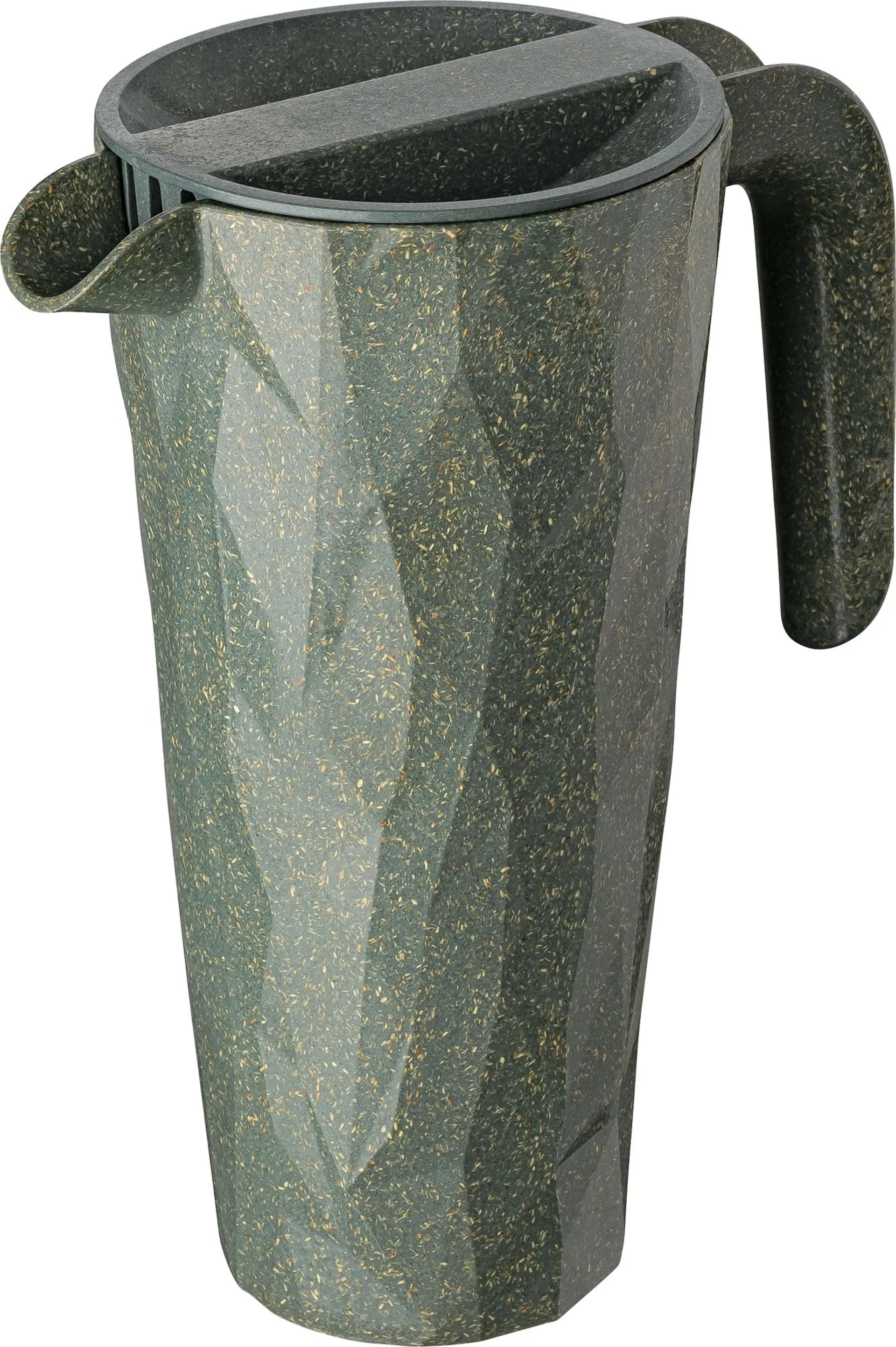 Koziol Club Pitcher Superglas Kanne mit Deckel 1,5 Liter nature ash grey