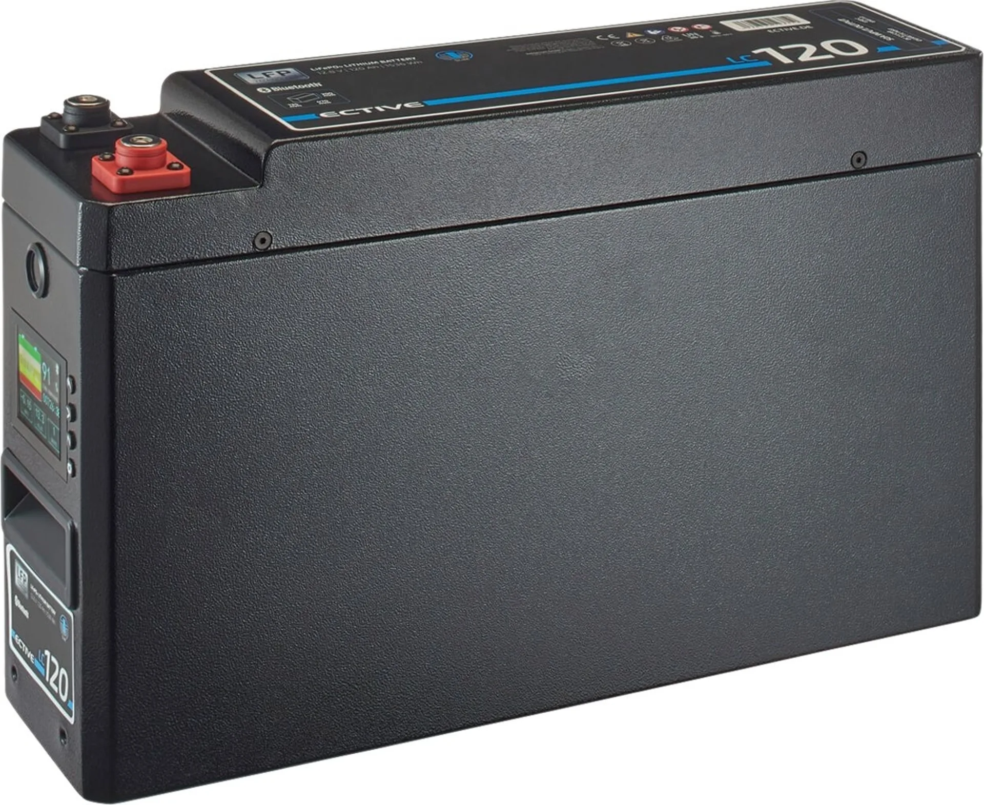 Batterie d'alimentation au lithium LiFePO4 ECTIVE LC 120 SLIM BT 12 V, 120 Ah