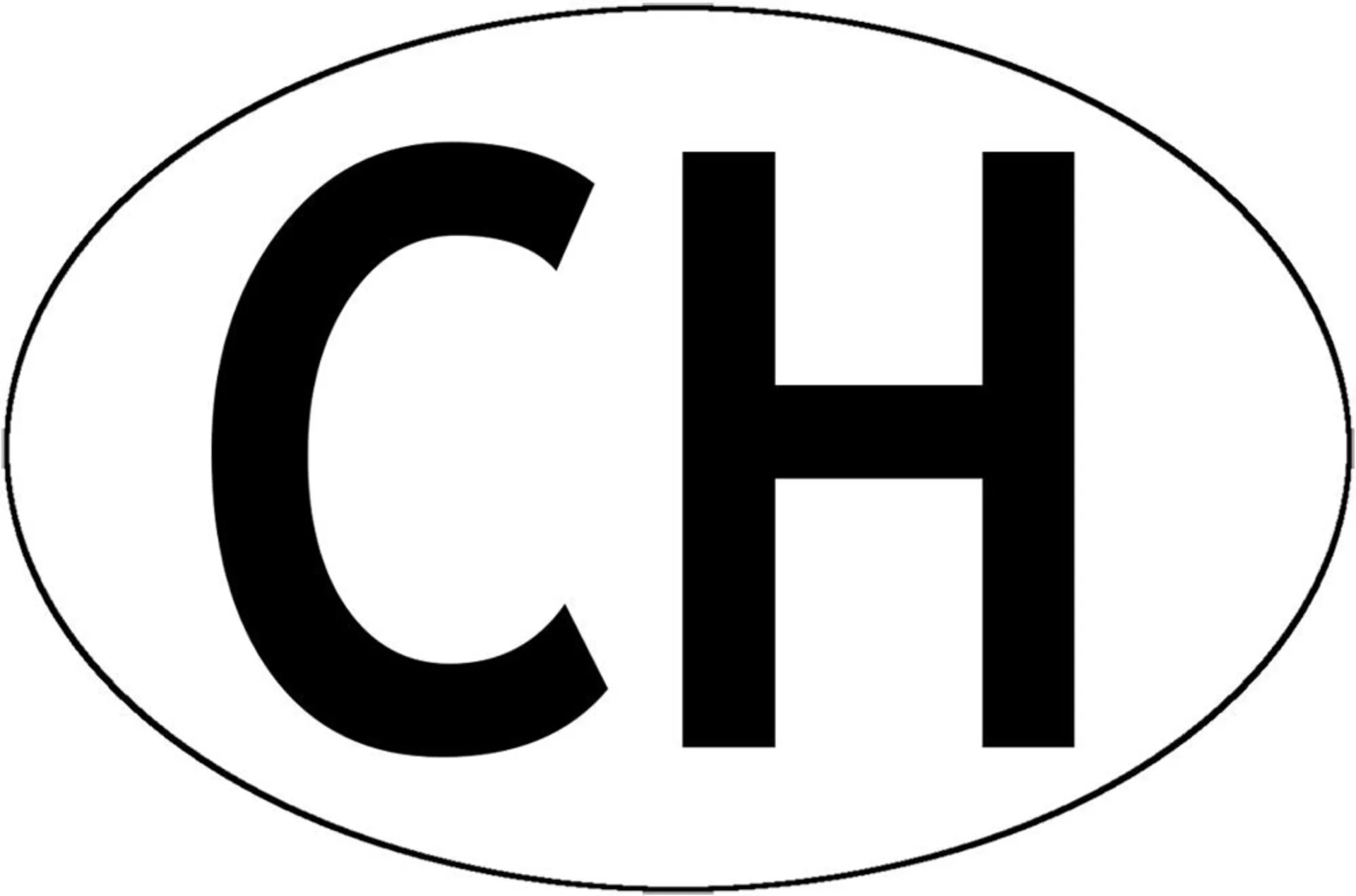 Panneau CH autocollant