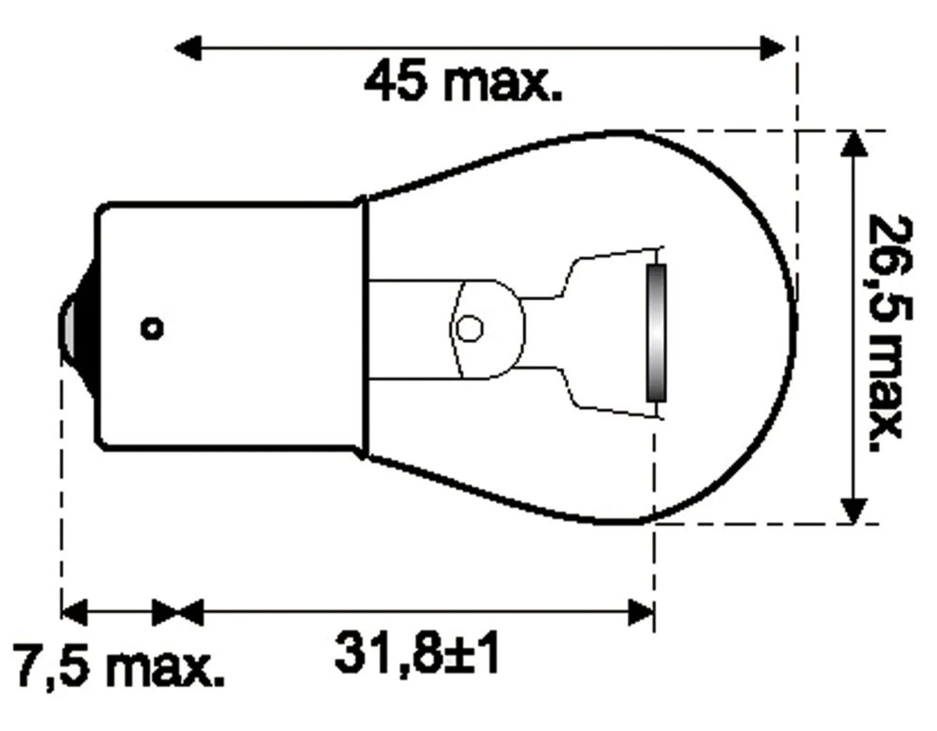 Jahn Glühlampe BA15s 24V 21W Heavy-Duty