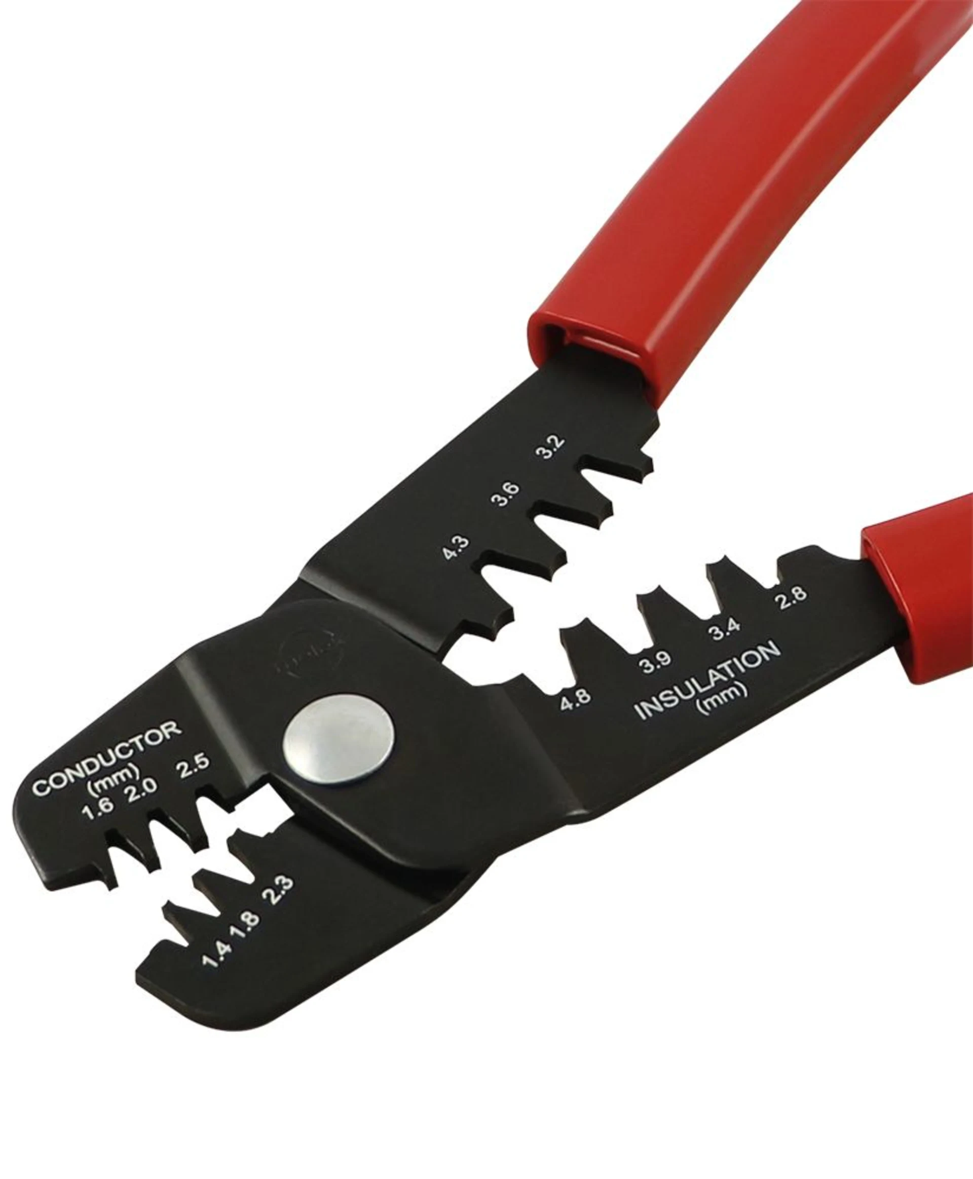 Kabelschuhzange für unisolierte Kabelschuhe Kabelschuhe von AWG 14 - 24, 0.25 - 2.0 mm2