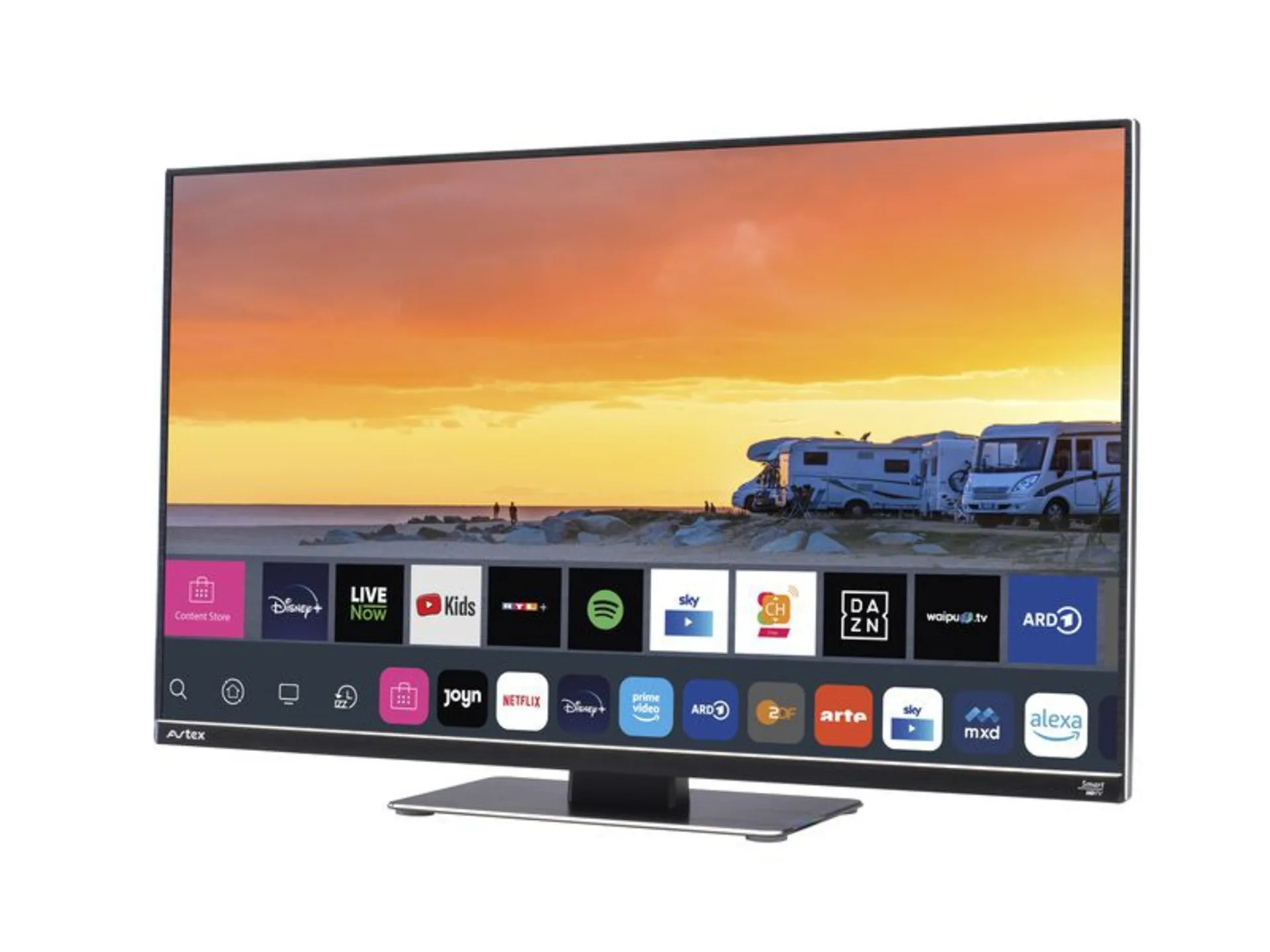 12V Fernseher 24" Webos Full HD Smart TV, o.Standfuß/ 230V Kabel