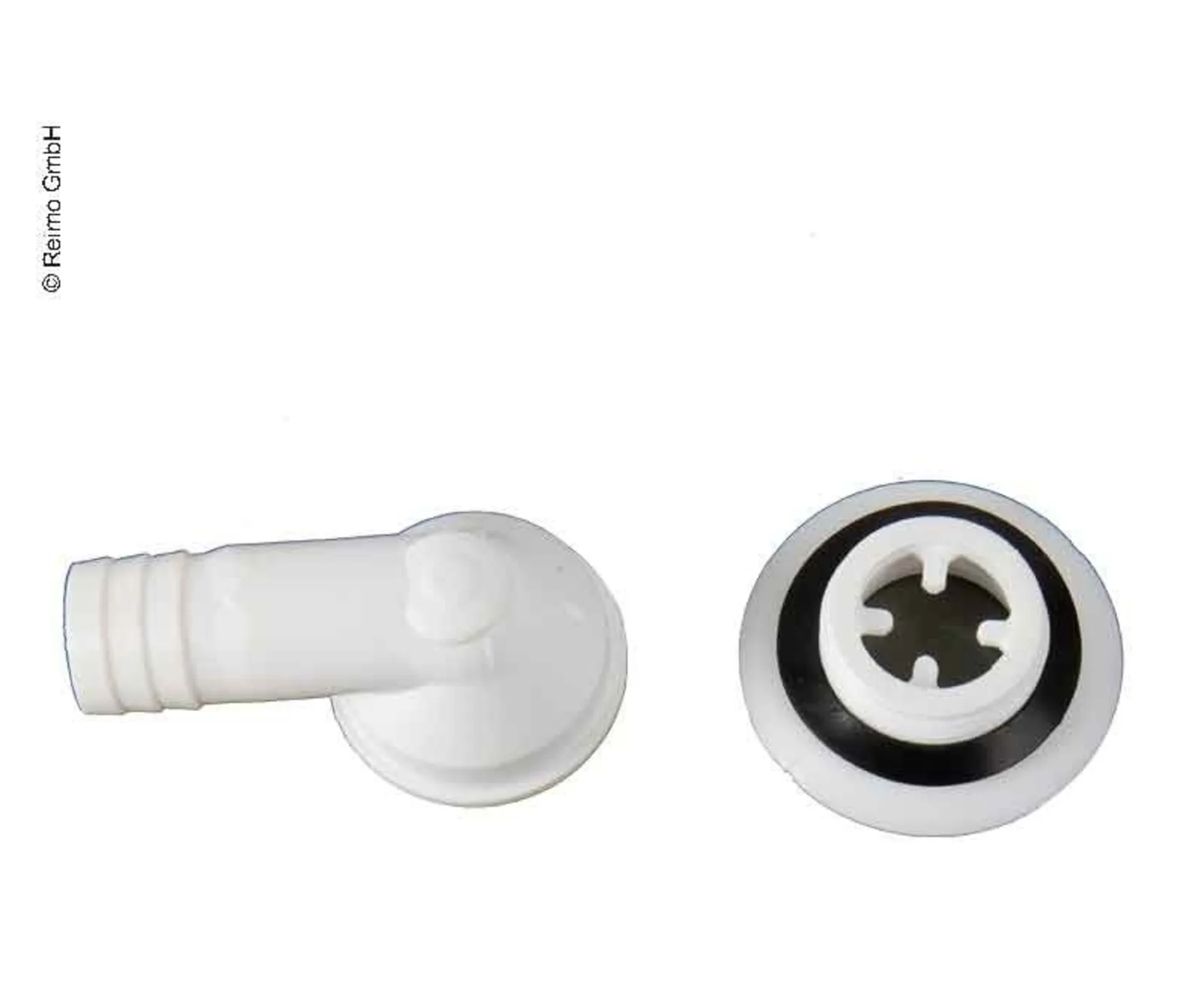 Wasserablaufgarnitur 90° mit Schlauchanschluss 3/4 und Ablauföffnung 23 mm, Typ B