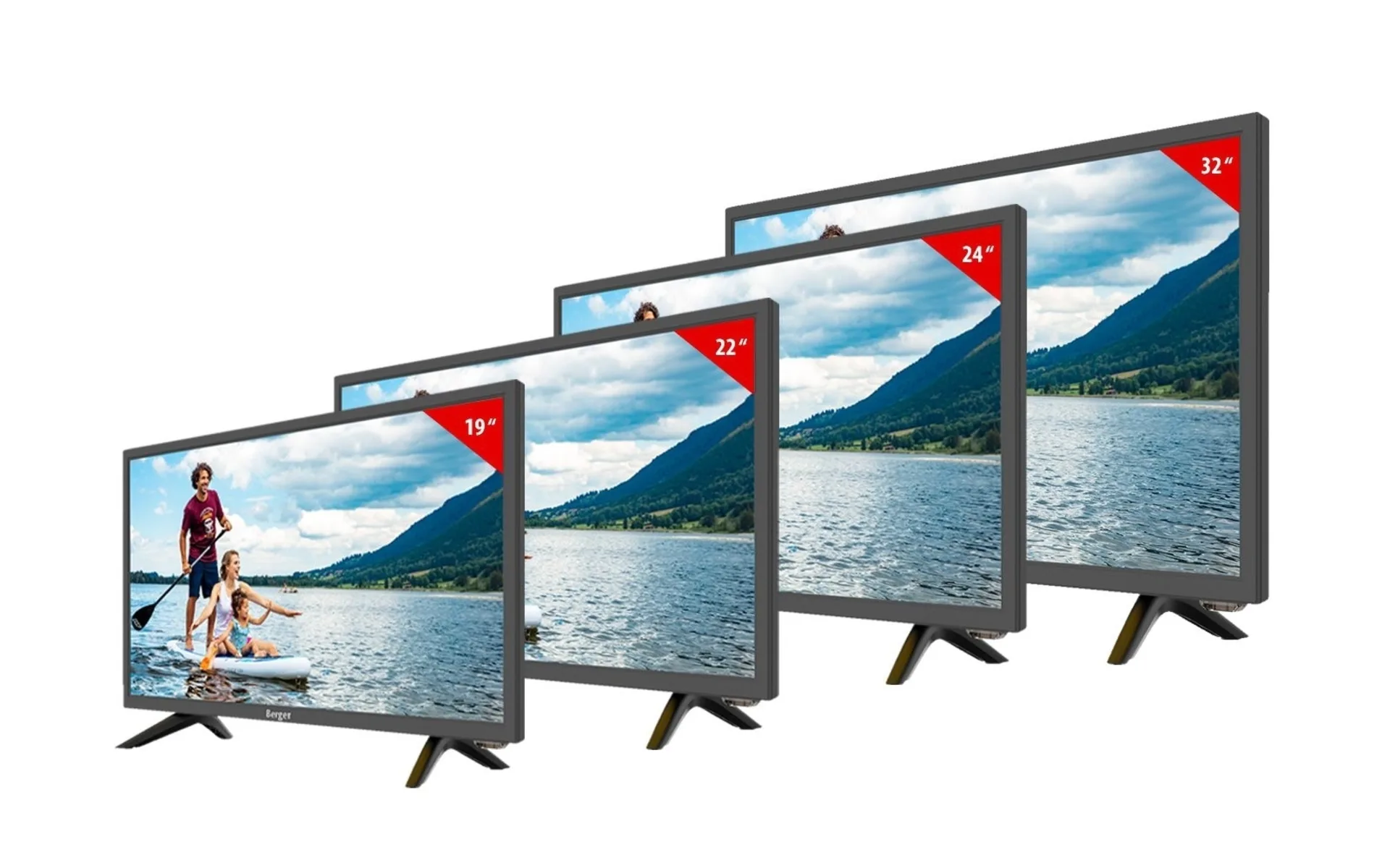 Berger Camping TV LED Fernseher mit Bluetooth 32 Zoll
