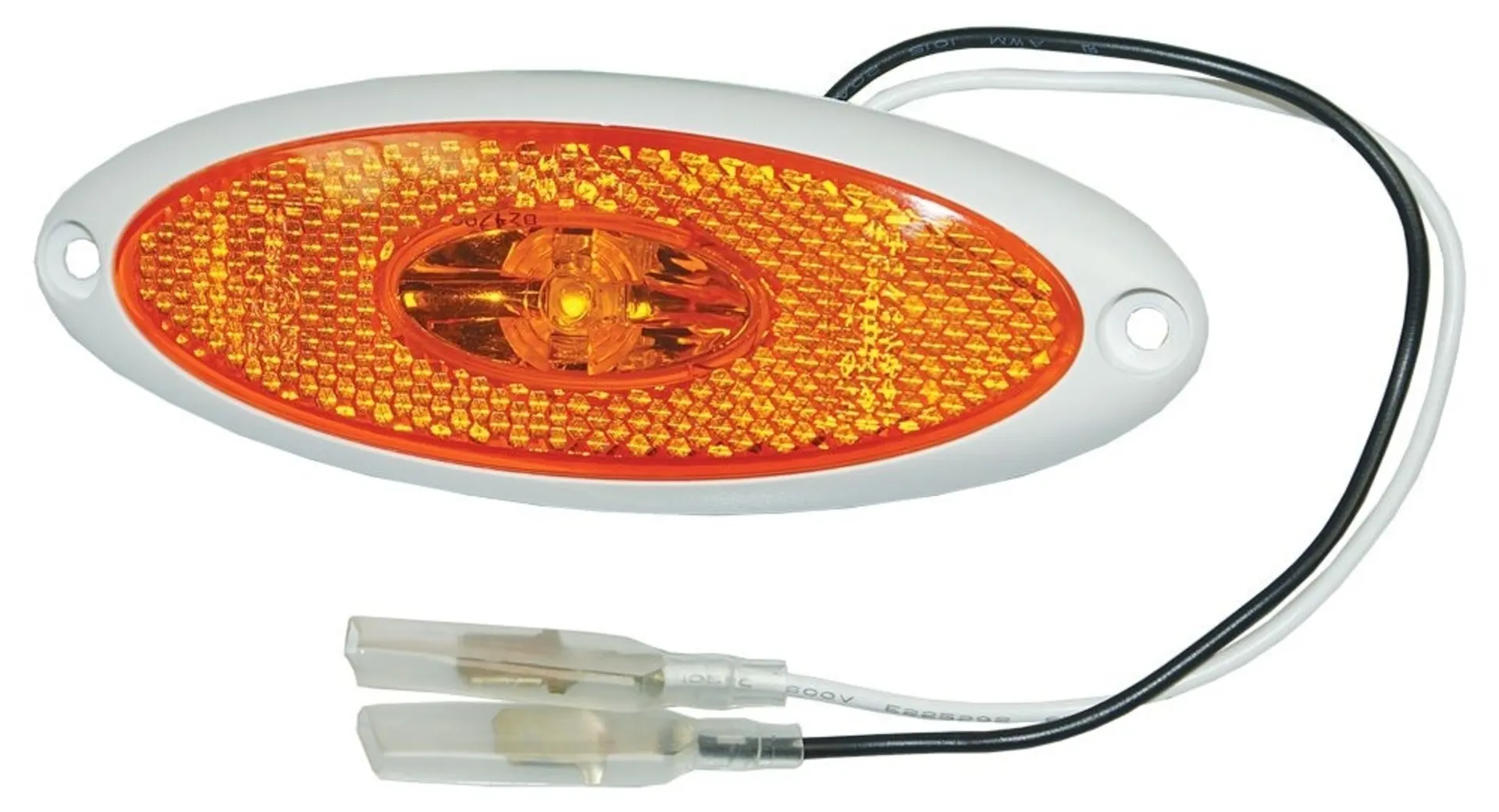 Jokon - LED Seitenmarkierleuchte 12V 124x45mm, mit weissem Rand