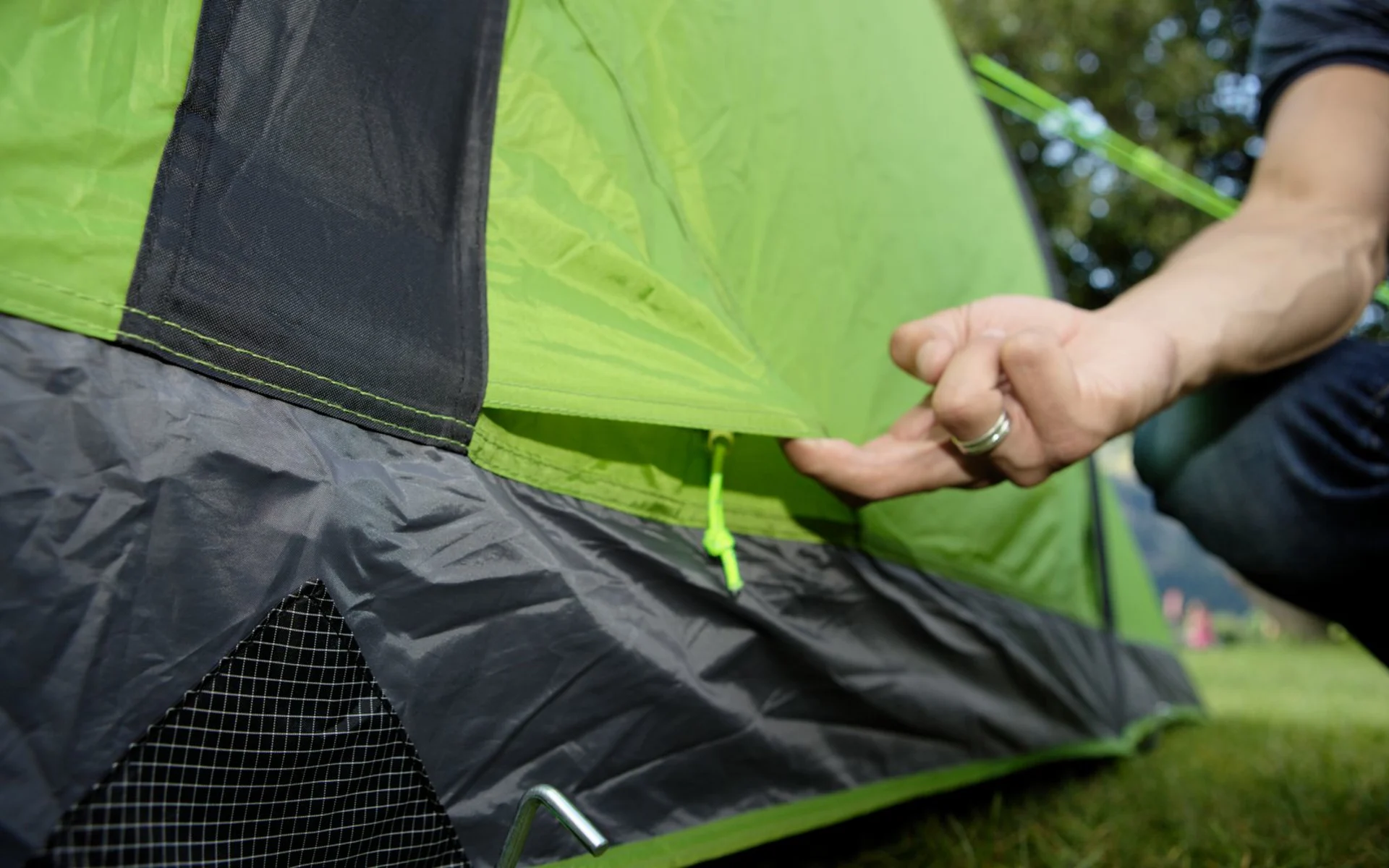 Berger Zelt Campo 4 Air schwarze Schlafkabine für 4 Personen