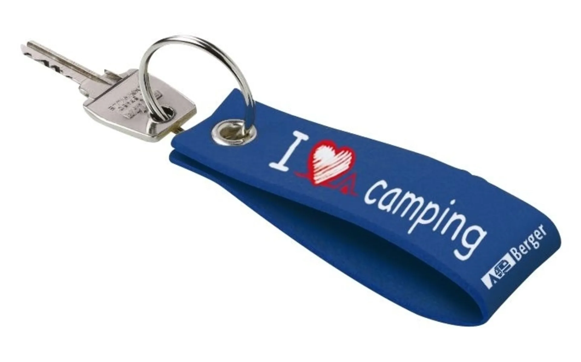 Berger I Love Camping Filz Schlüsselanhänger