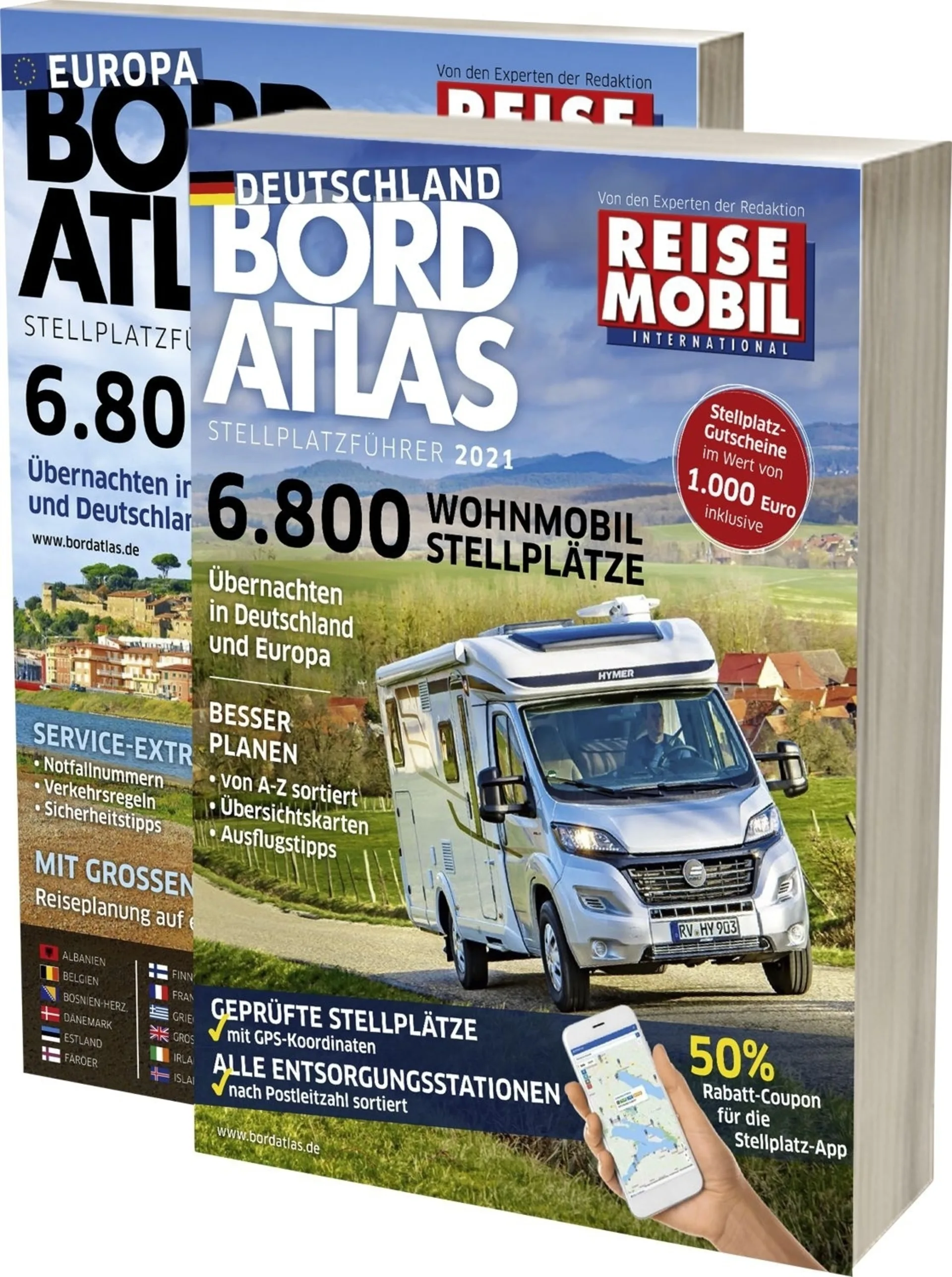 Reisemobil Bordatlas Stellplatzführer 2021 - Deuts