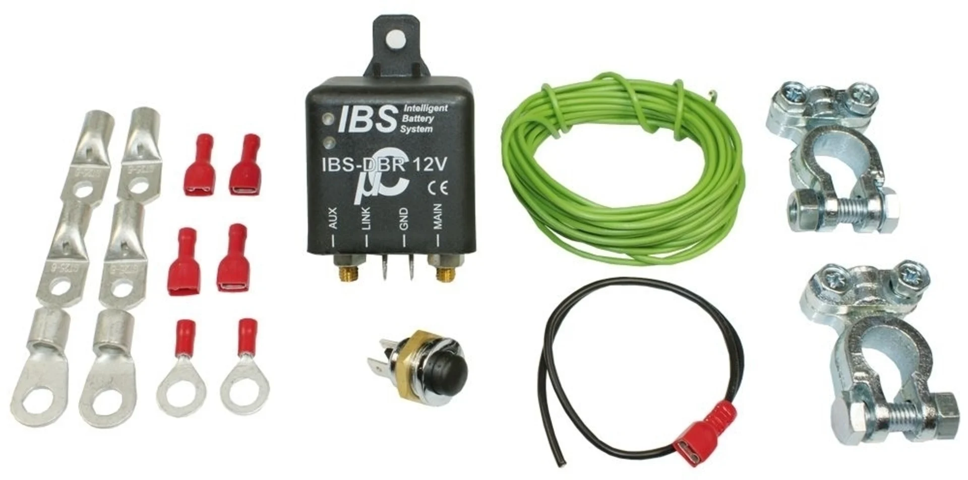 Batterietrennrelais-Set 12V 200 / 500 A 12 Bi-direktional mit Boost-Funktion, LED-Anzeige