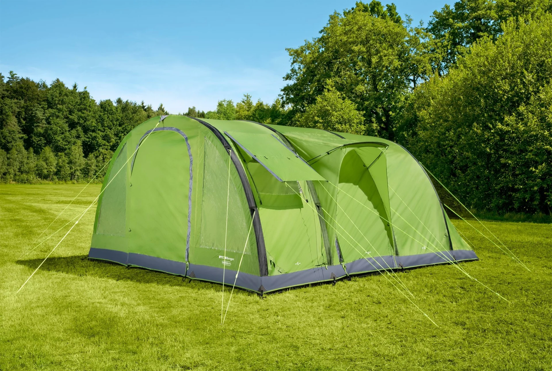 Tente Berger Sierra 6-L incl. cabine de couchage noire