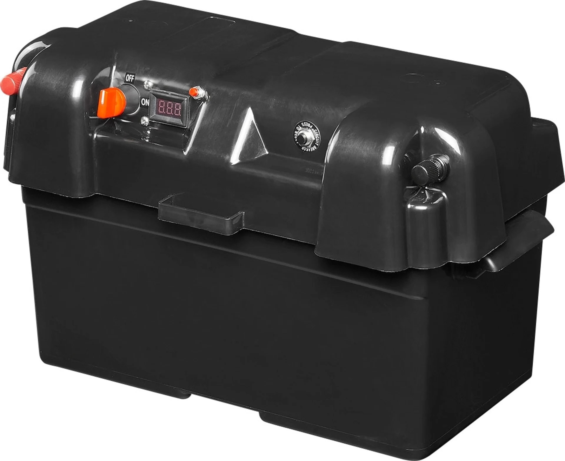 PAT Batteriebox V02 mit USB-Steckdose, 12V-Steckdose & Voltmeter IP44 PAT Batteriebox V02 mit USB-Steckdose, 12V-Steckdose & Voltmeter IP44