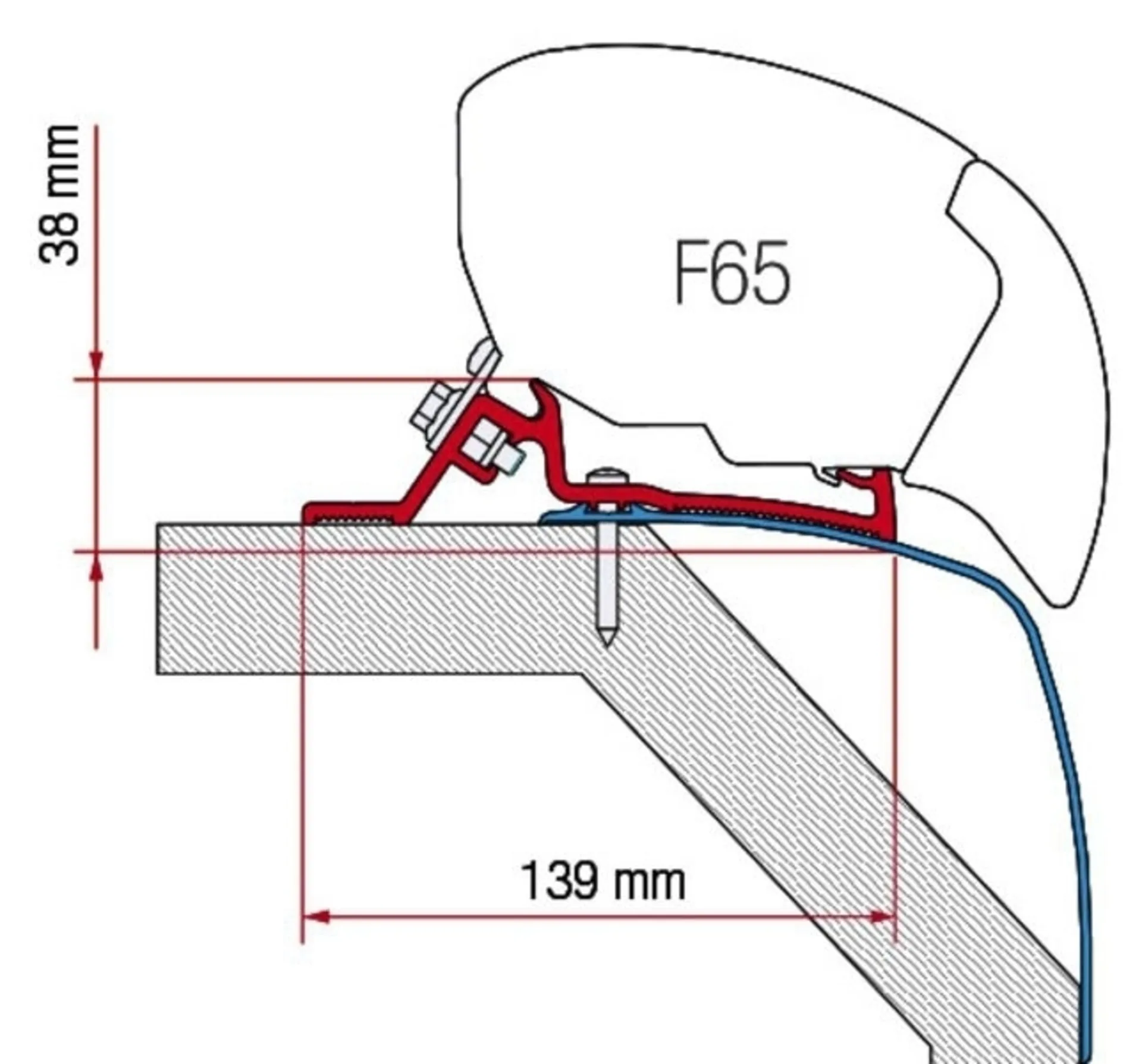 Adapter F65 für Laika Rexosline/Ecovio Laola/Kreos ab 2009