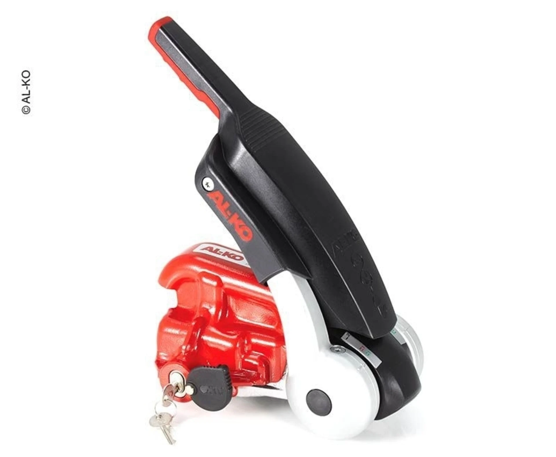 AL-KO Safety Plus AKS 1300 Attelage de remorque (approuvé TÜV et TNO) en rouge