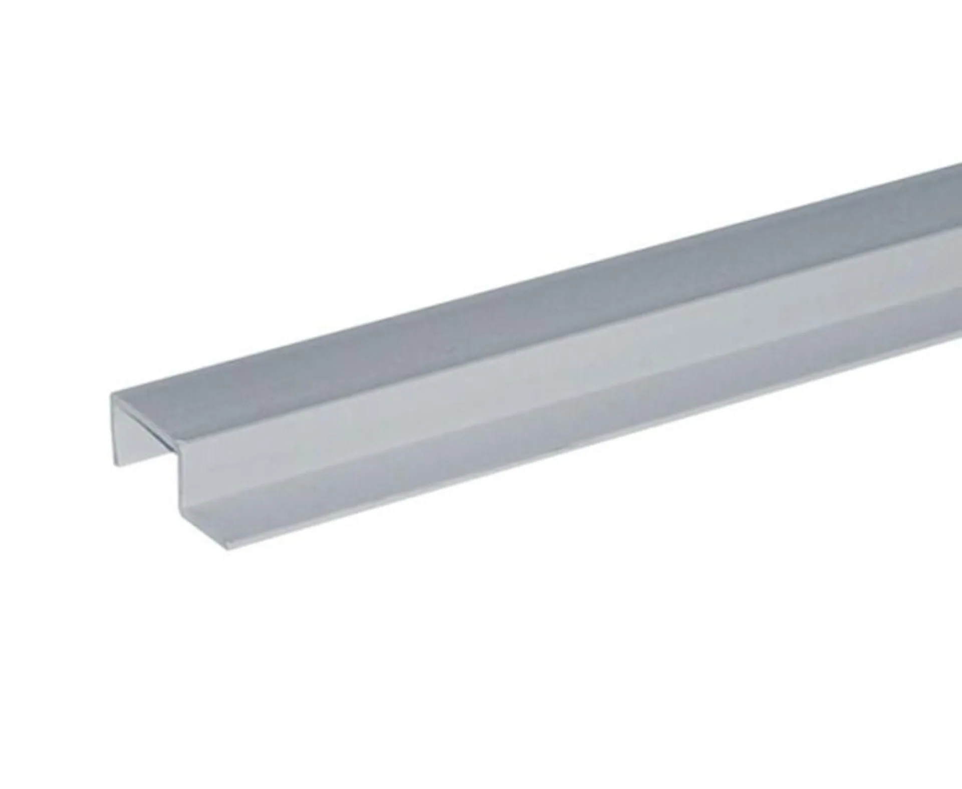 Lichtgrauer Kabelkanal mit Flach-Abdeckprofil, 10 x 35 mm, 2 m Stange