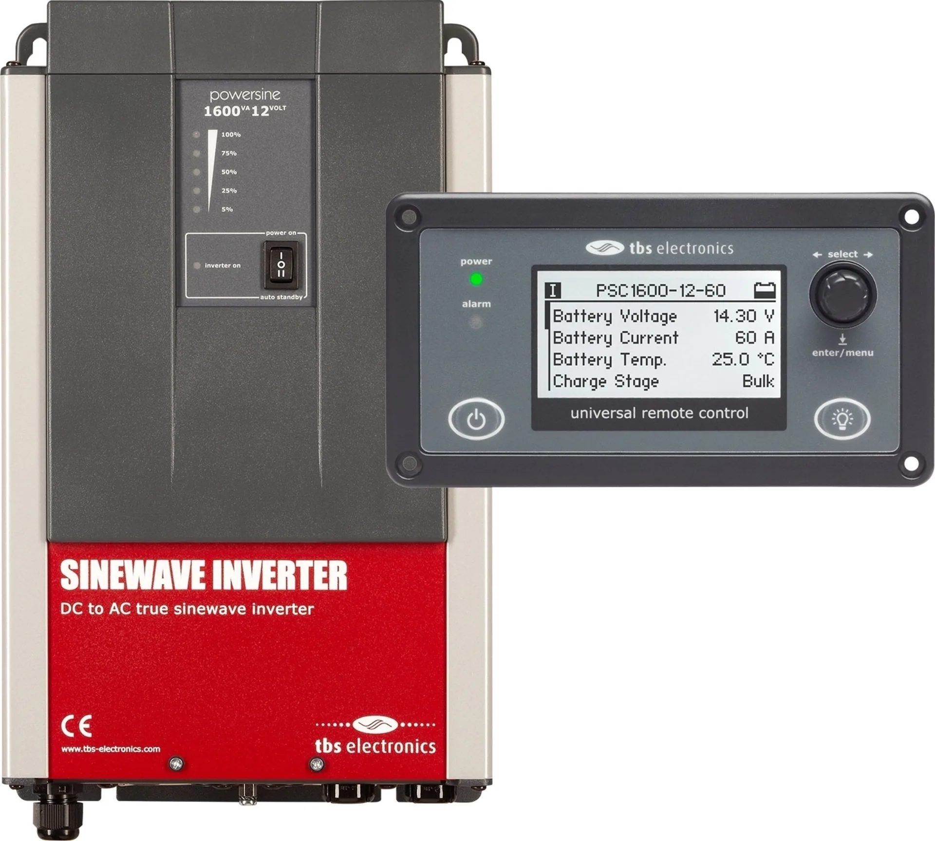 tbs electronis Powersine PS160-12 Onduleur avec RemoteControl 150 watts