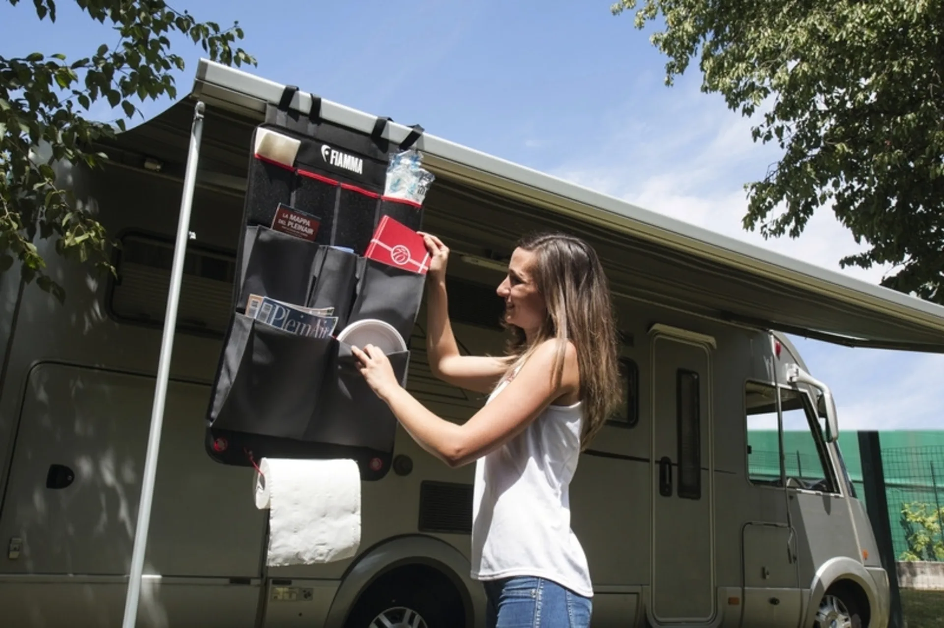 Organisateur/ sac suspendu S f. Garage arrière L50xH84cm