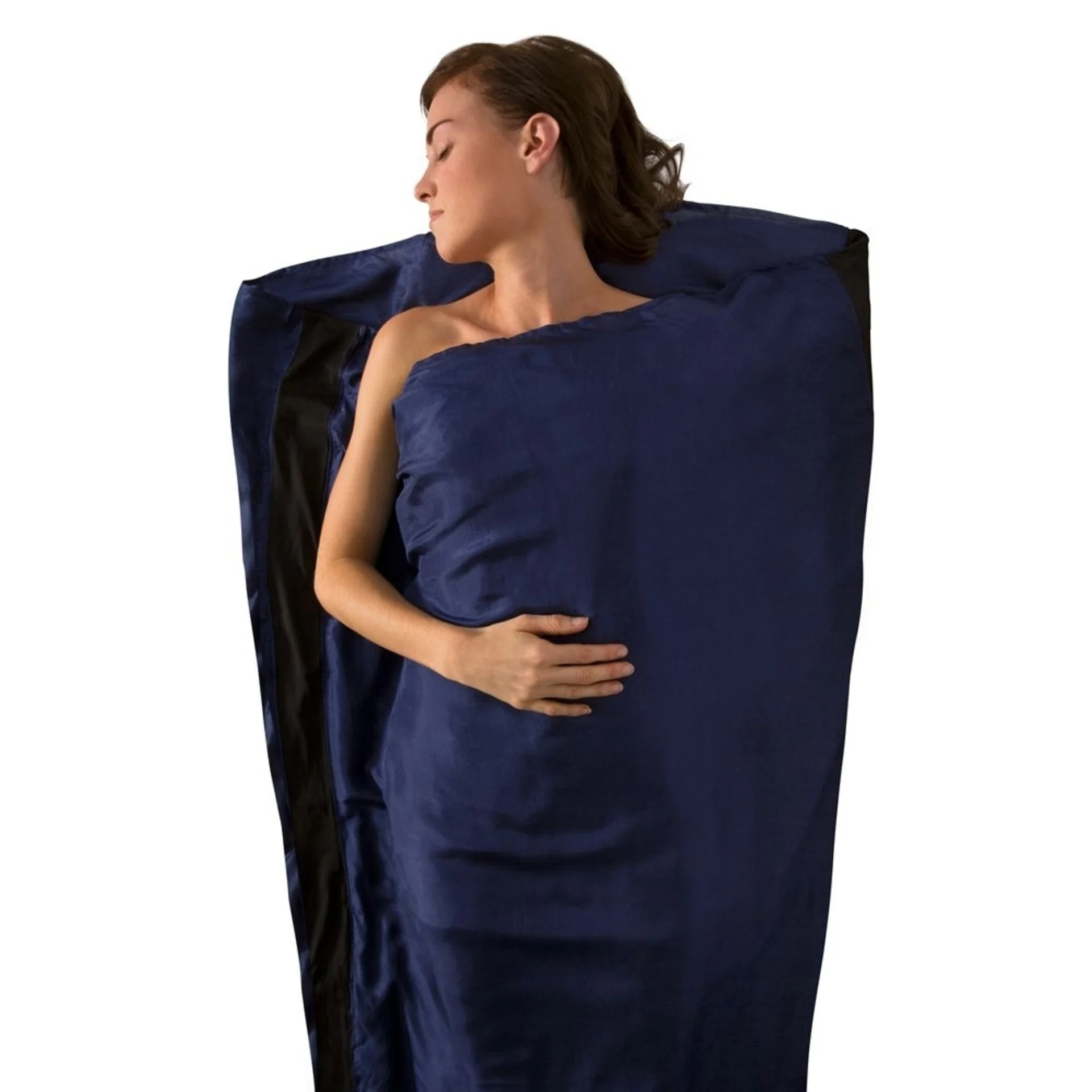 Sea to Summit Premium Stretch Silk Travel Liner Reiseschlafsack Inlett Mummy Navy blue