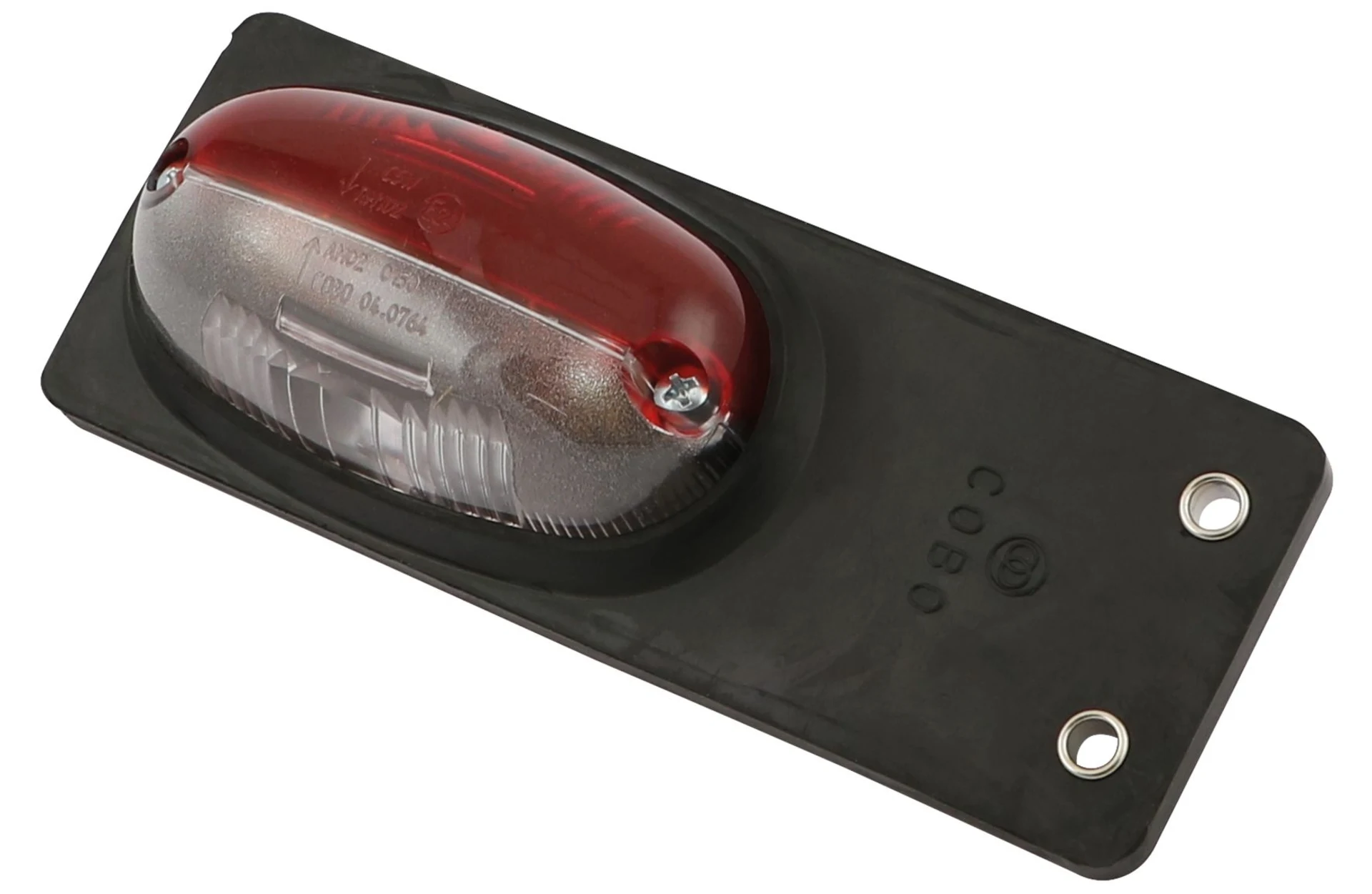 COBO Umrissleuchte rot/weiss 150 x 56 x 36 (9) mm, 12/24 V