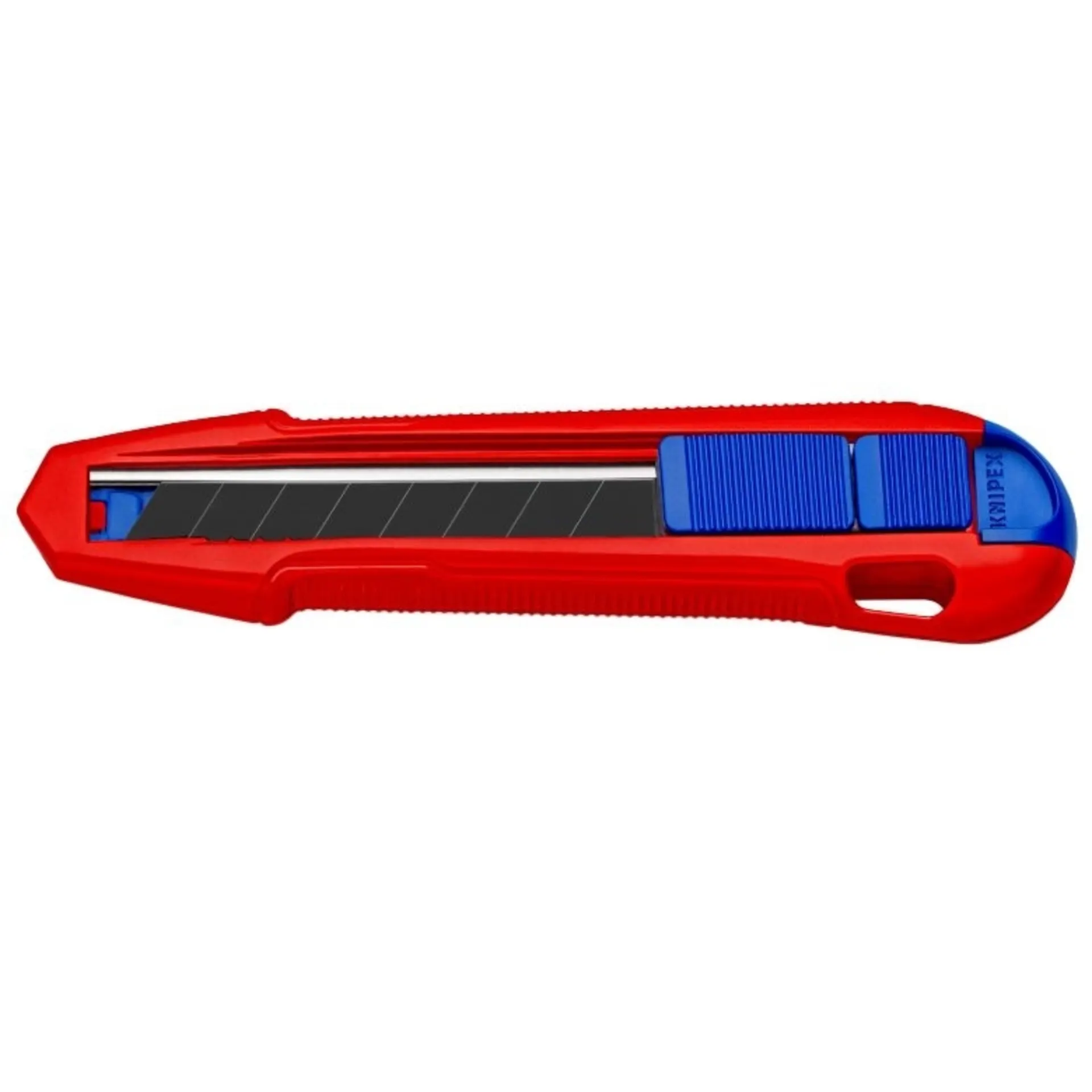 Knipex CutiX - Cutter mit Stabilisierungsschiene Erlaubt ohne Verletzungsrisiko gezielt Druck auf Klingenrückseite auszuüben, kein unabsichtliches Biegen oder Brechen der Klinge