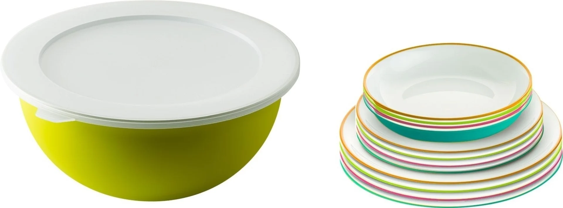 Berger plastique set d'assiettes 14 pcs.