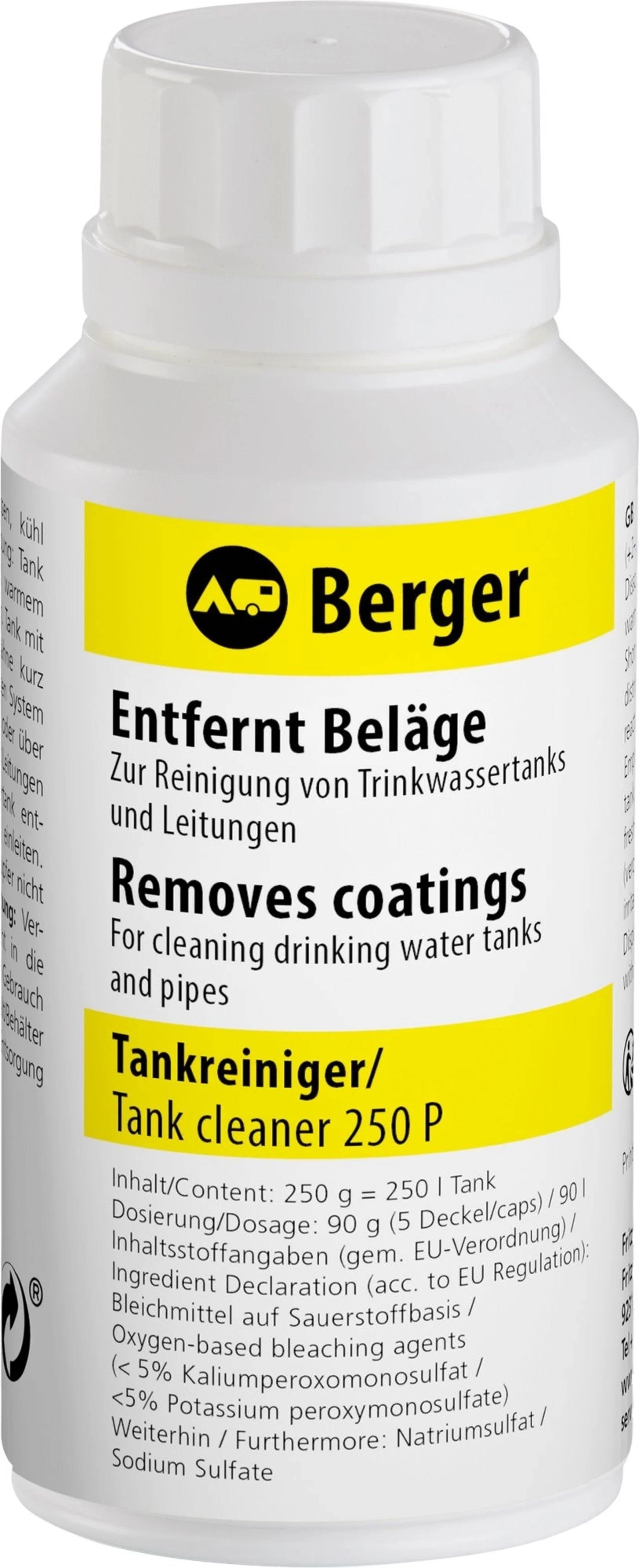 Berger Nettoyant pour réservoir d'eau 250 g