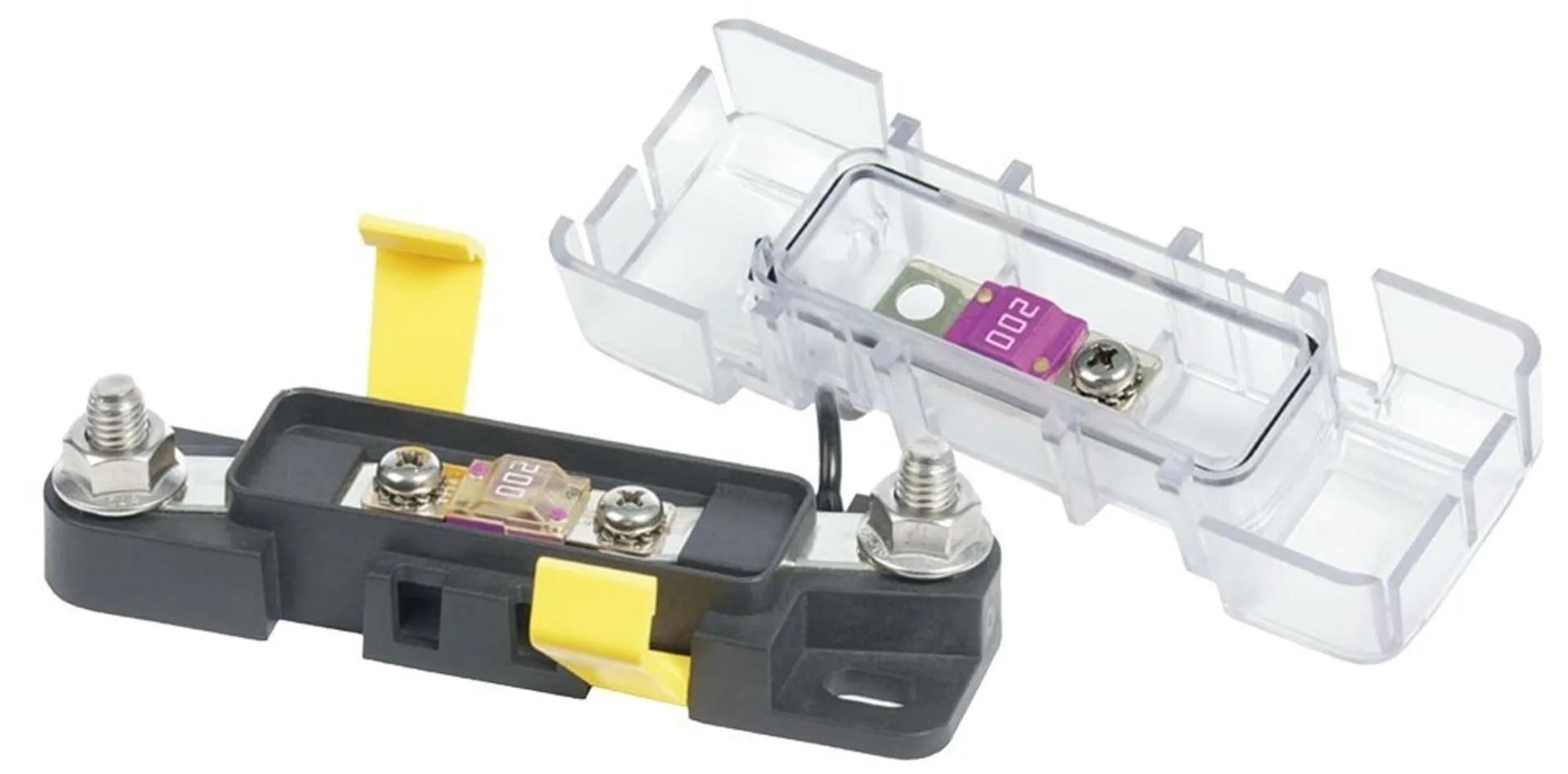 MIDI Sicherungshalter wasserdicht IP66 für MIDI 2x M5 Bolzen MIDI Sicherungshalter wasserdicht IP66 für MIDI 2x M5 Bolzen