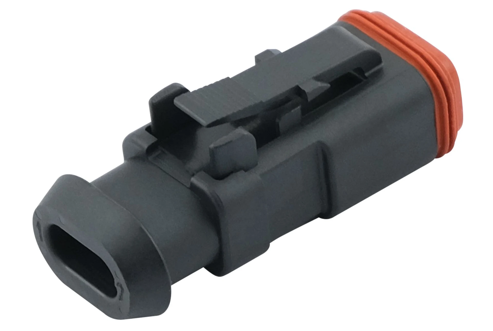 "Deutsch" Stecker - 2-pol, schwarz 2-pol