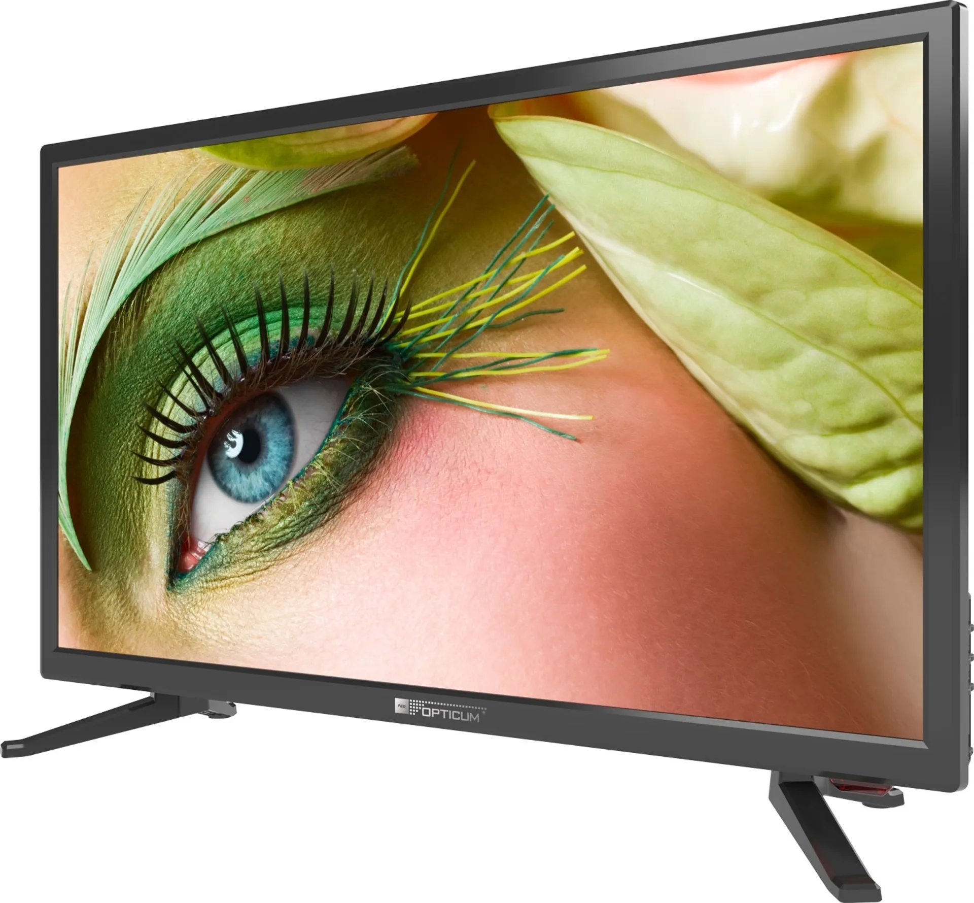 Opticum Travel TV Camping Set EasyFind Sat-Antenne mit 24" Fernseher