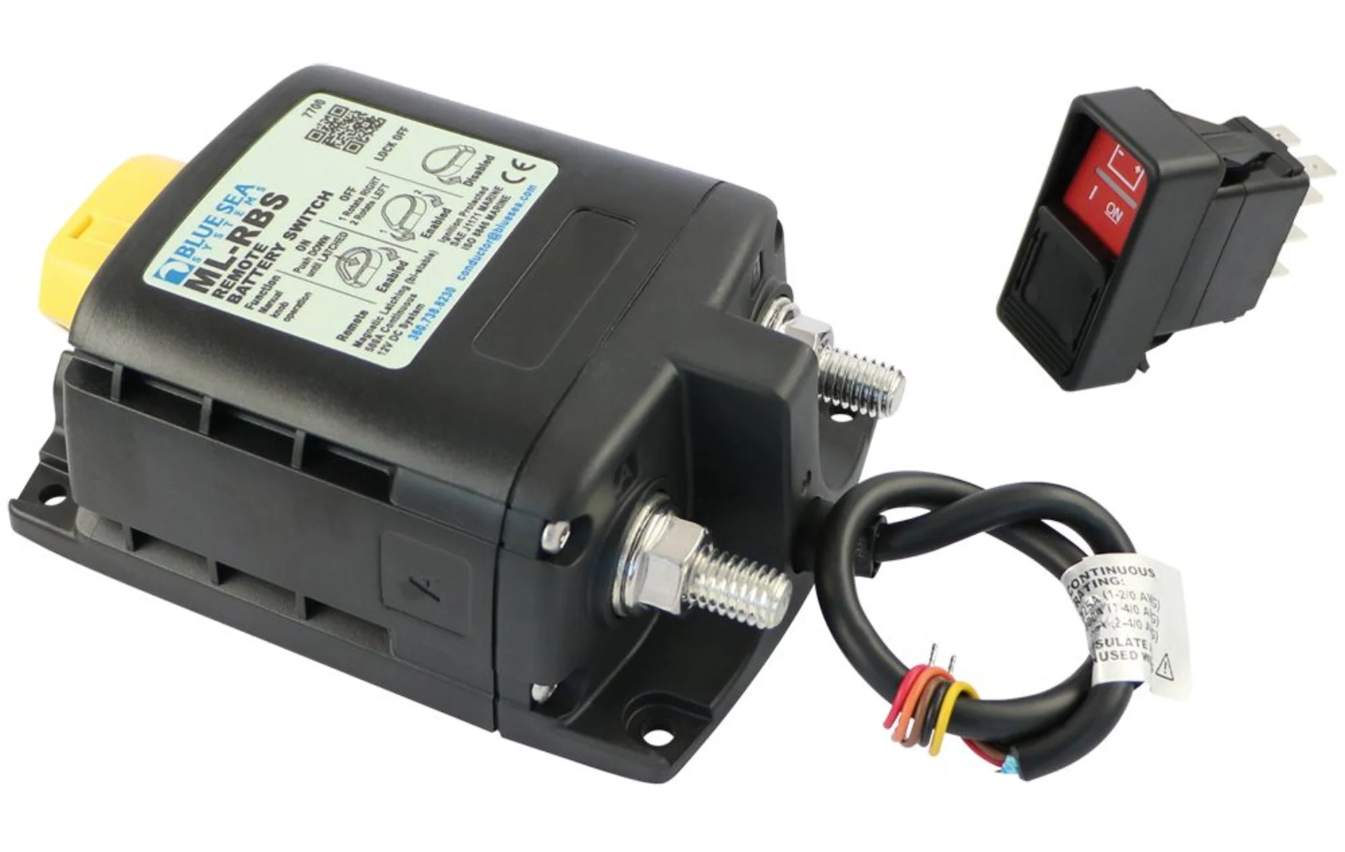 Elektr. Batterietrennschalter 12 V 500 A, IP66, trennt Pluspol
