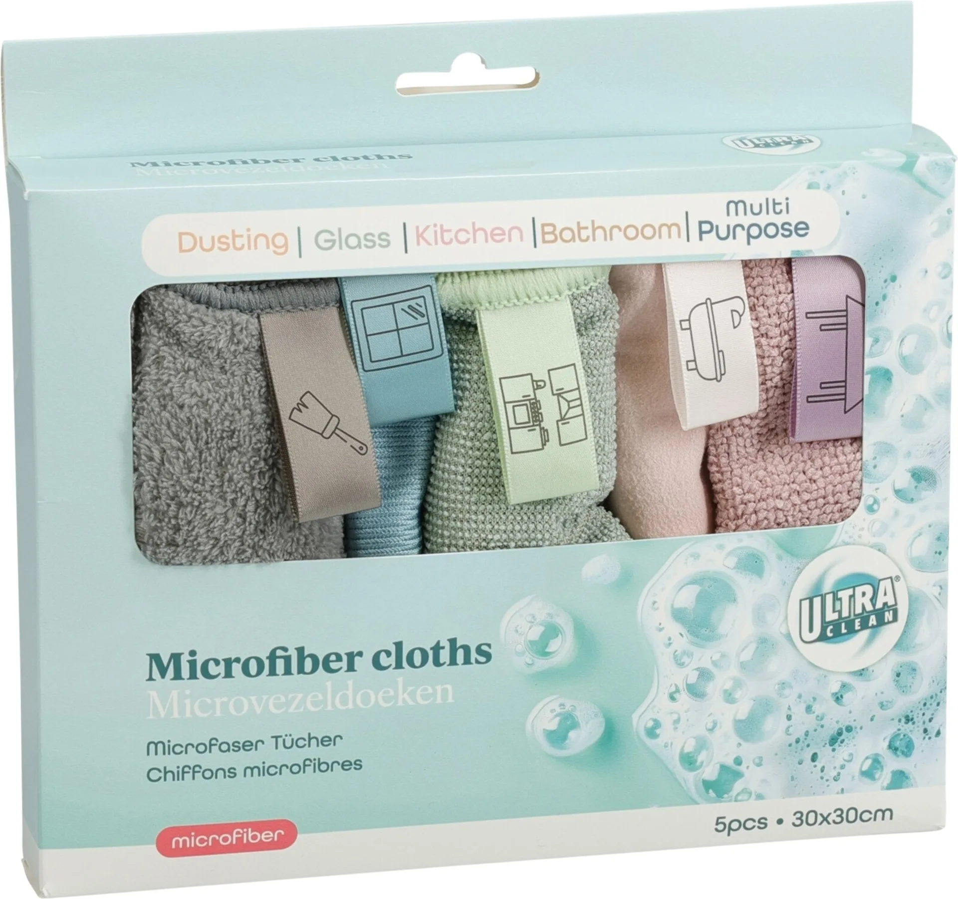 Microfasertuch 5er Set 30x30cm Microfasertuch 5er Set 30x30cm