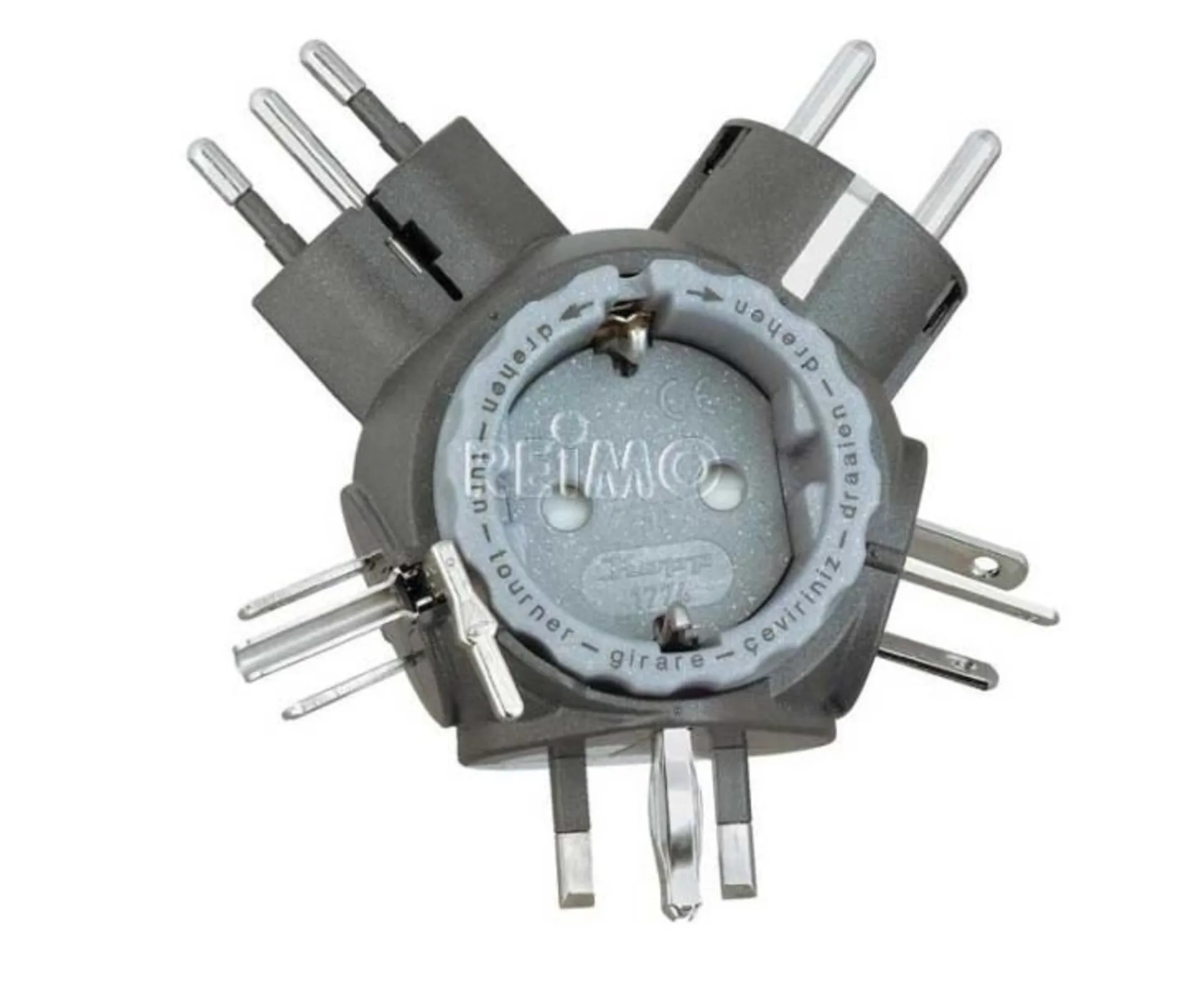 Weltreise-Stecker Adapter Travel-Star schwarz