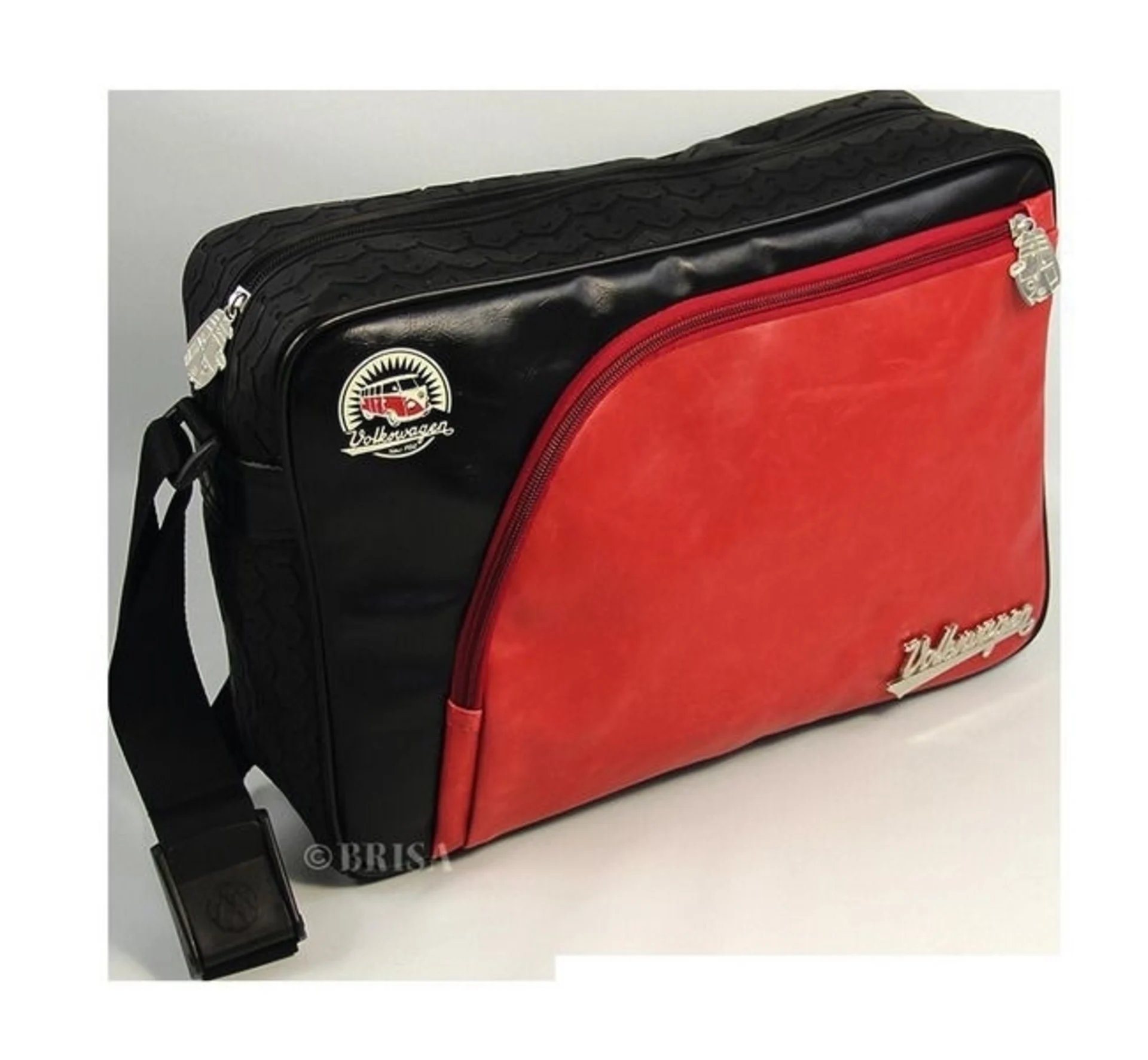 Sac à bandoulière VW Collection Profilé de pneus en rouge/noir pour tablette ou ordinateur portable