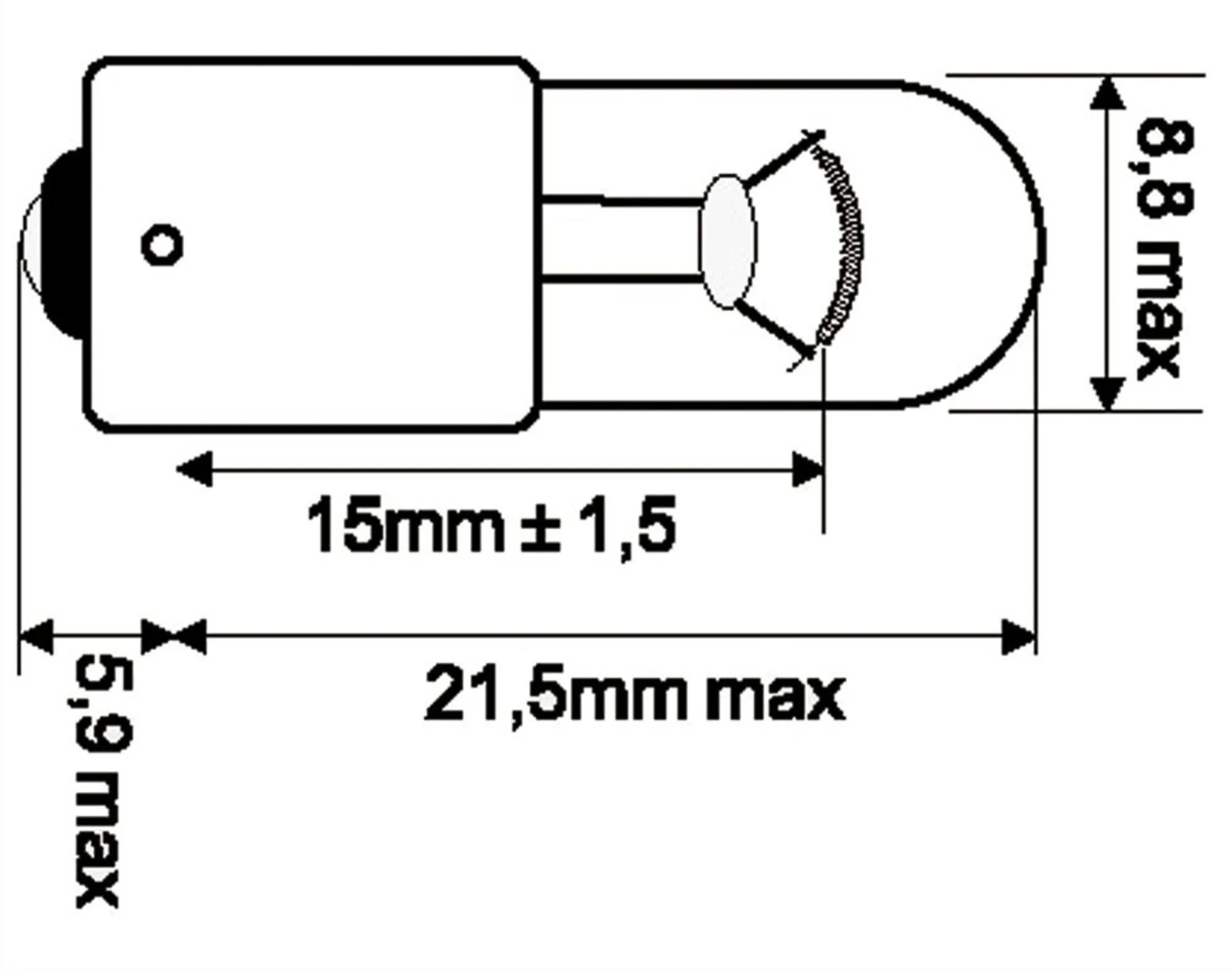 Ampoule Osram BA9s 24V 4W