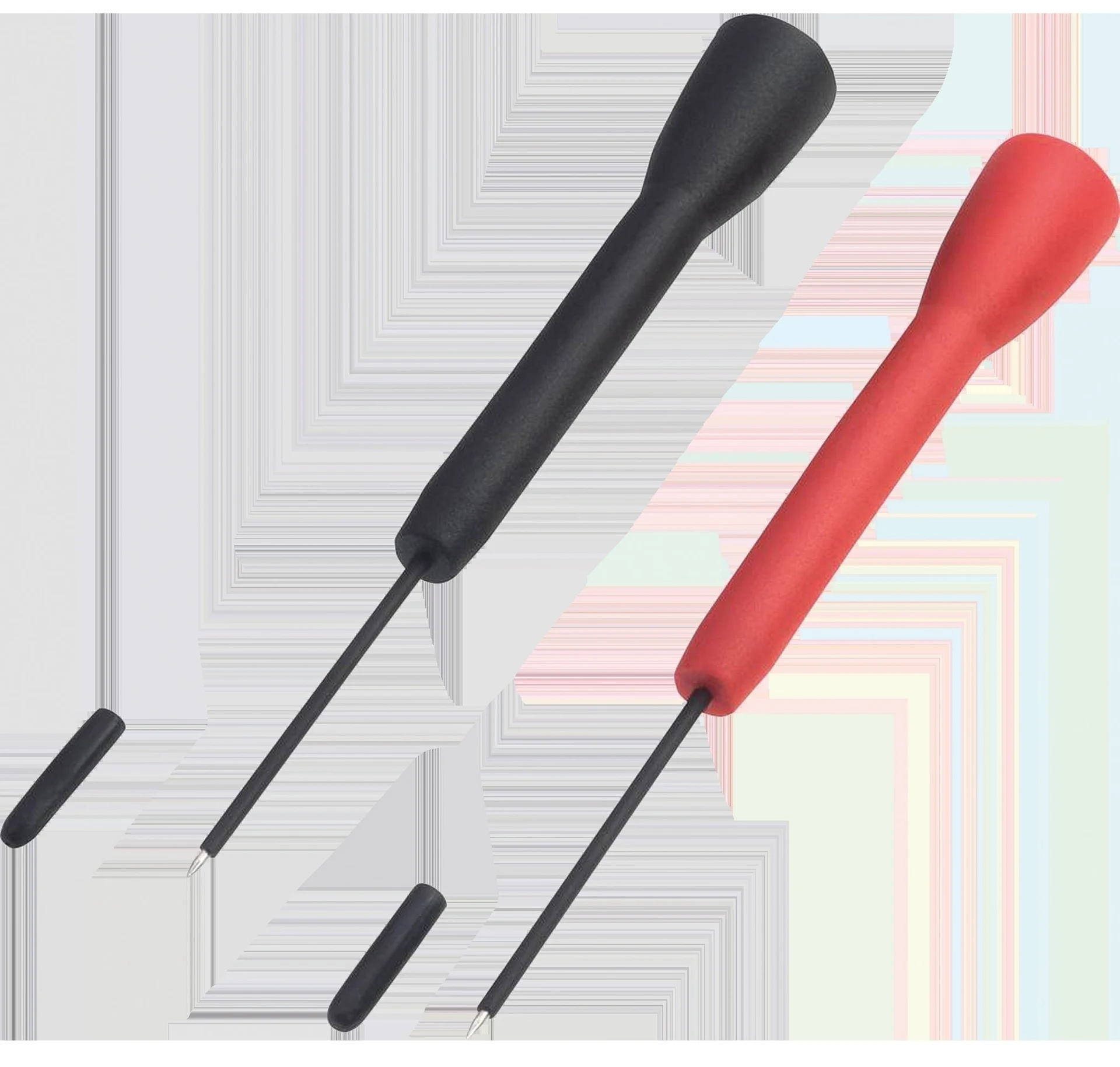 2 Stk. Messspitzen 2 mm zu Messleitungen ø 1.3 x 100 mm (Spitze: 38 mm)