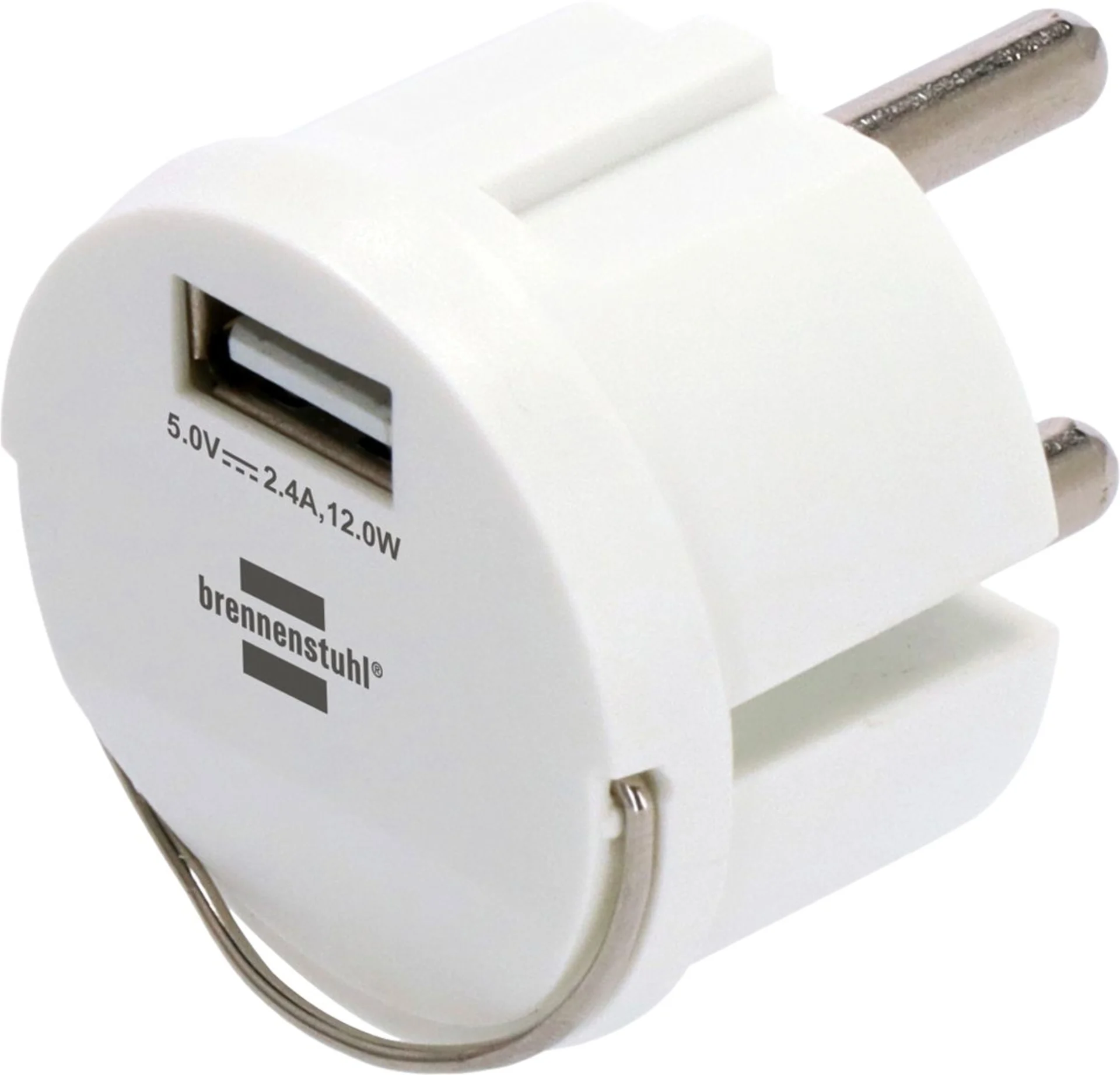 Brennenstuhl Steckdosenadapter Schutzkontakt 230 V auf USB-A 5 V