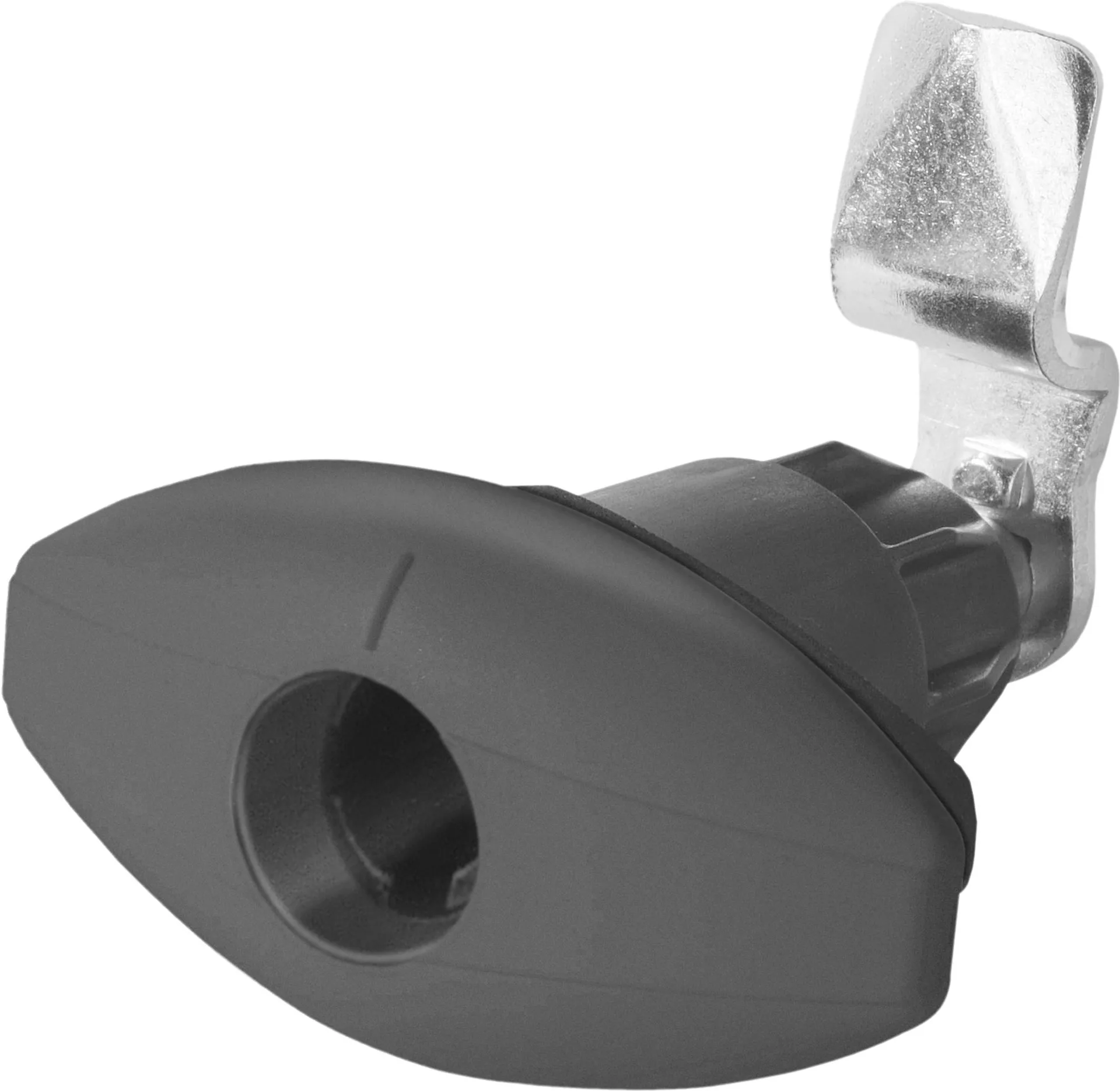 STS serrure à volet à serrage par rotation Elipse avec douille S noire