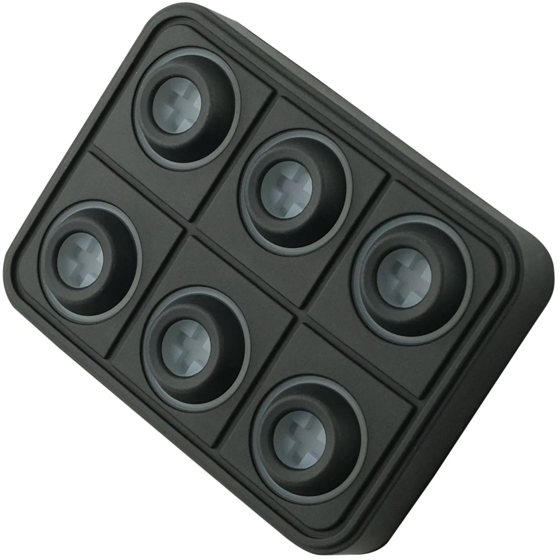 Clavier à 6 touches (2×3), CAN, connecteur allemand - 12 / 24 V IP67, inserts de symboles configurables 15 mm Clavier à 6 touches (2×3), CAN, connecteur allemand - 12 / 24 V IP67, inserts de symboles configurables 15 mm