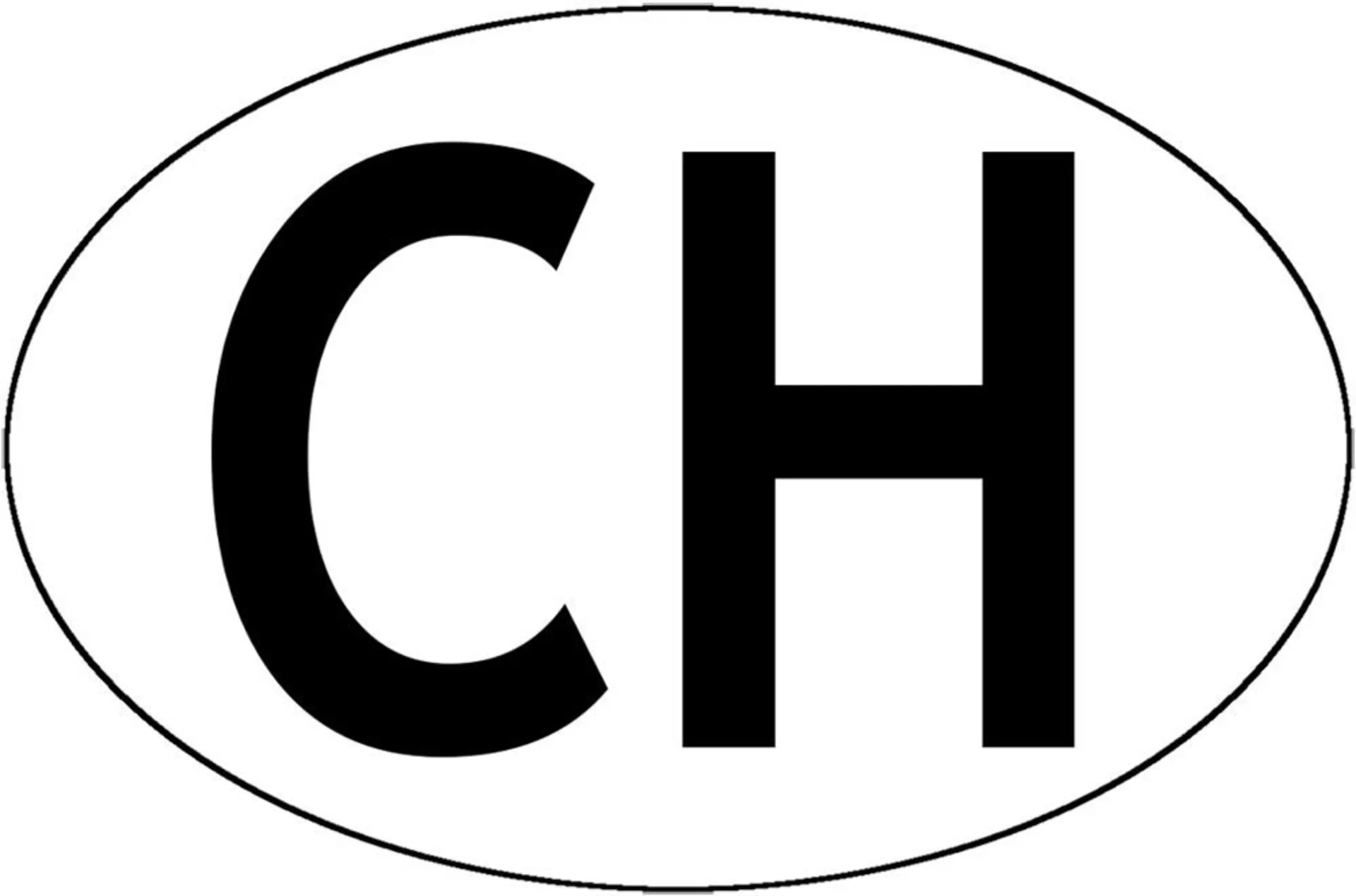 Panneau CH autocollant
