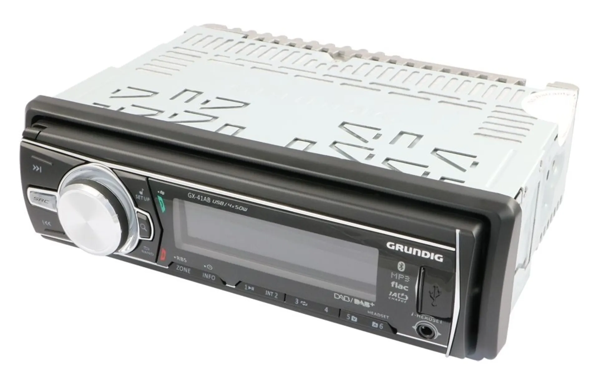 Grundig DAB+ Autoradio inkl. Antenne 12 V 4 × 50 W, mit Service-Following, Freisprecheinrichtung, Bluetooth-Streaming, Aux-in, USB Grundig DAB+ Autoradio inkl. Antenne 12 V 4 × 50 W, mit Service-Following, Freisprecheinrichtung, Bluetooth-Streaming, Aux-in, USB