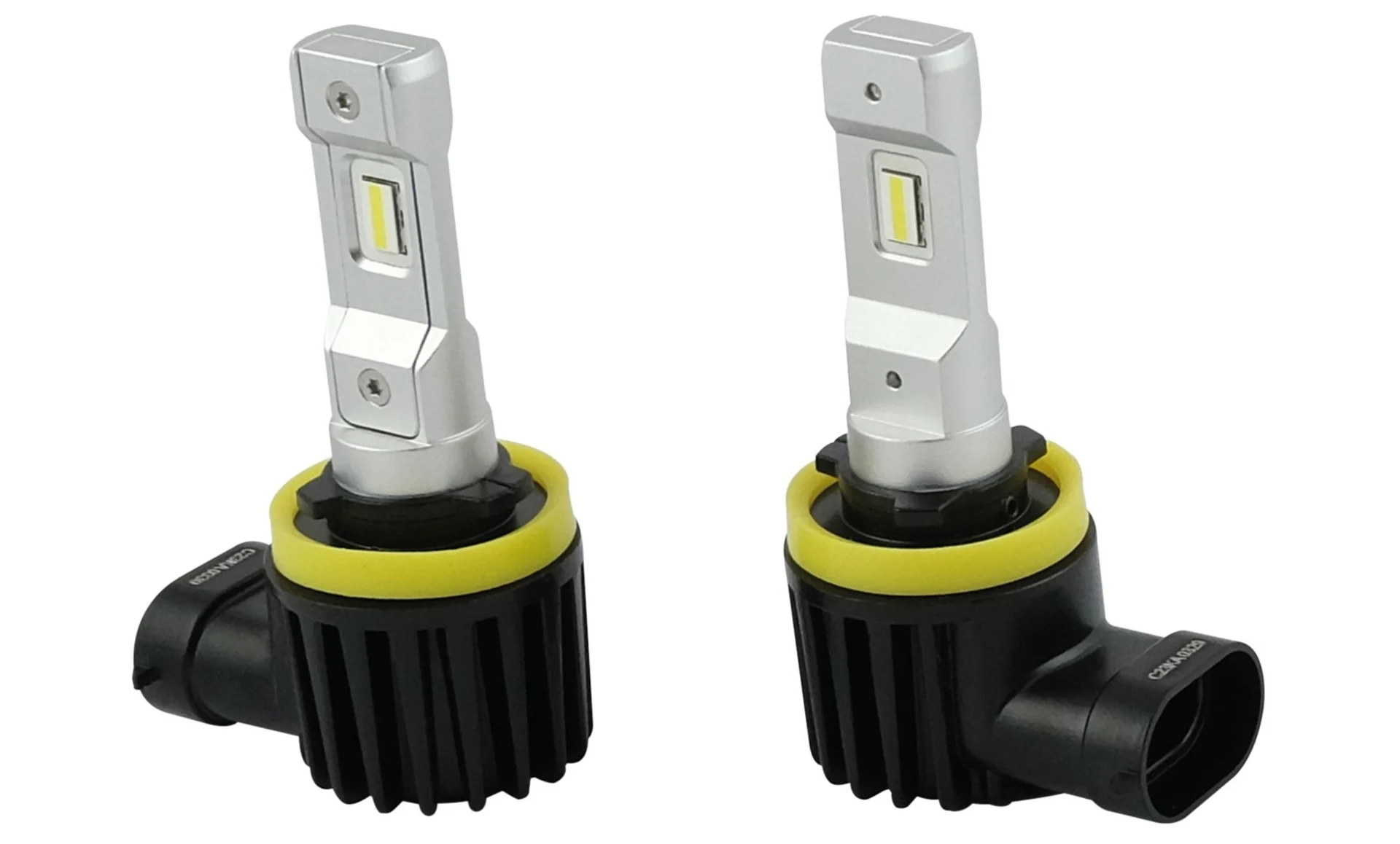 2 Stk. H11/H9/H8-LED Lampen 12/24 V, 4’000 lm PGJ19-2, 16 W, 5’700 K, kompakte Bauform - leuchtstark 2 Stk. H11/H9/H8-LED Lampen 12/24 V, 4’000 lm PGJ19-2, 16 W, 5’700 K, kompakte Bauform - leuchtstark