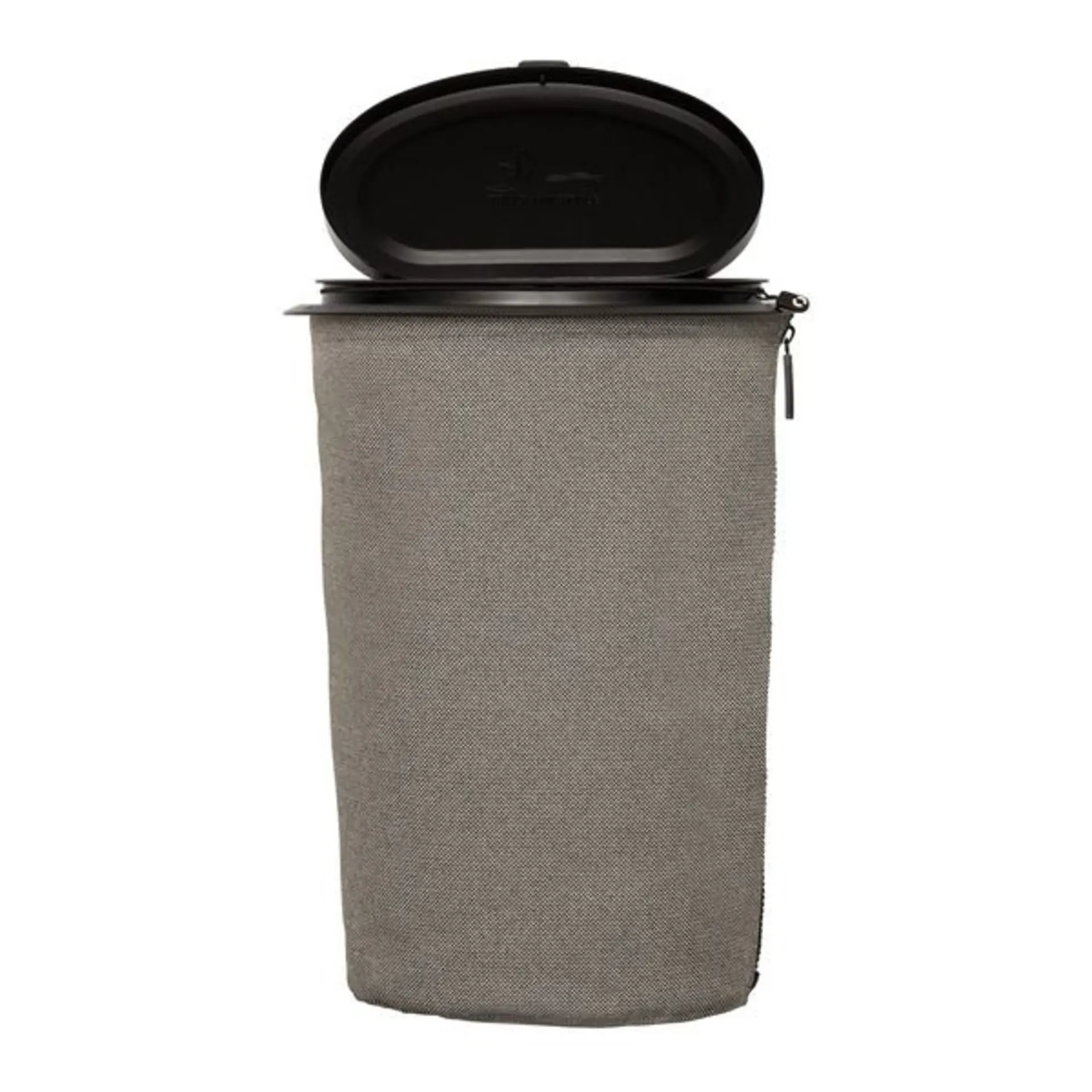 Flextrash Mülleimer aus recycelten PET-Flaschen, waschbar, 9 Liter, grau