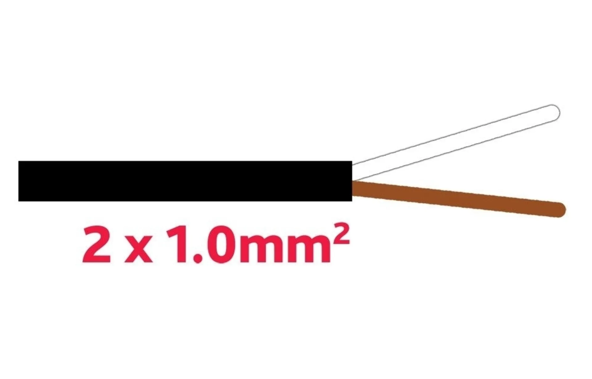 Anhängerkabel 2x1.0 mm schwarz ø 6.2 mm ***ADR/GGVS *** Anhängerkabel 2x1.0 mm schwarz ø 6.2 mm ***ADR/GGVS ***
