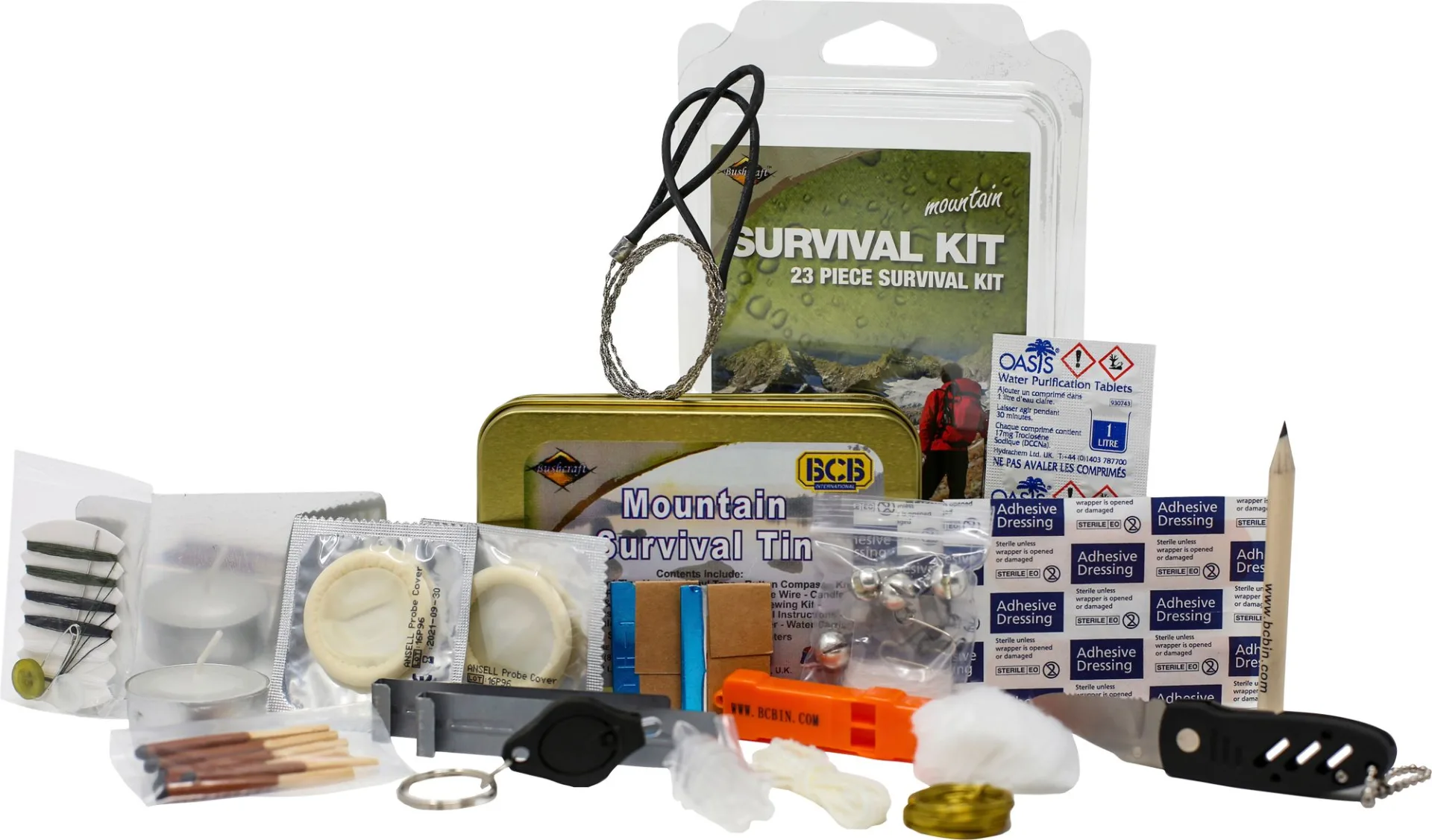 BCB CK019L Mountain Survival Tin Überlebensdose 23-teilig BCB CK019L Mountain Survival Tin Überlebensdose 23-teilig